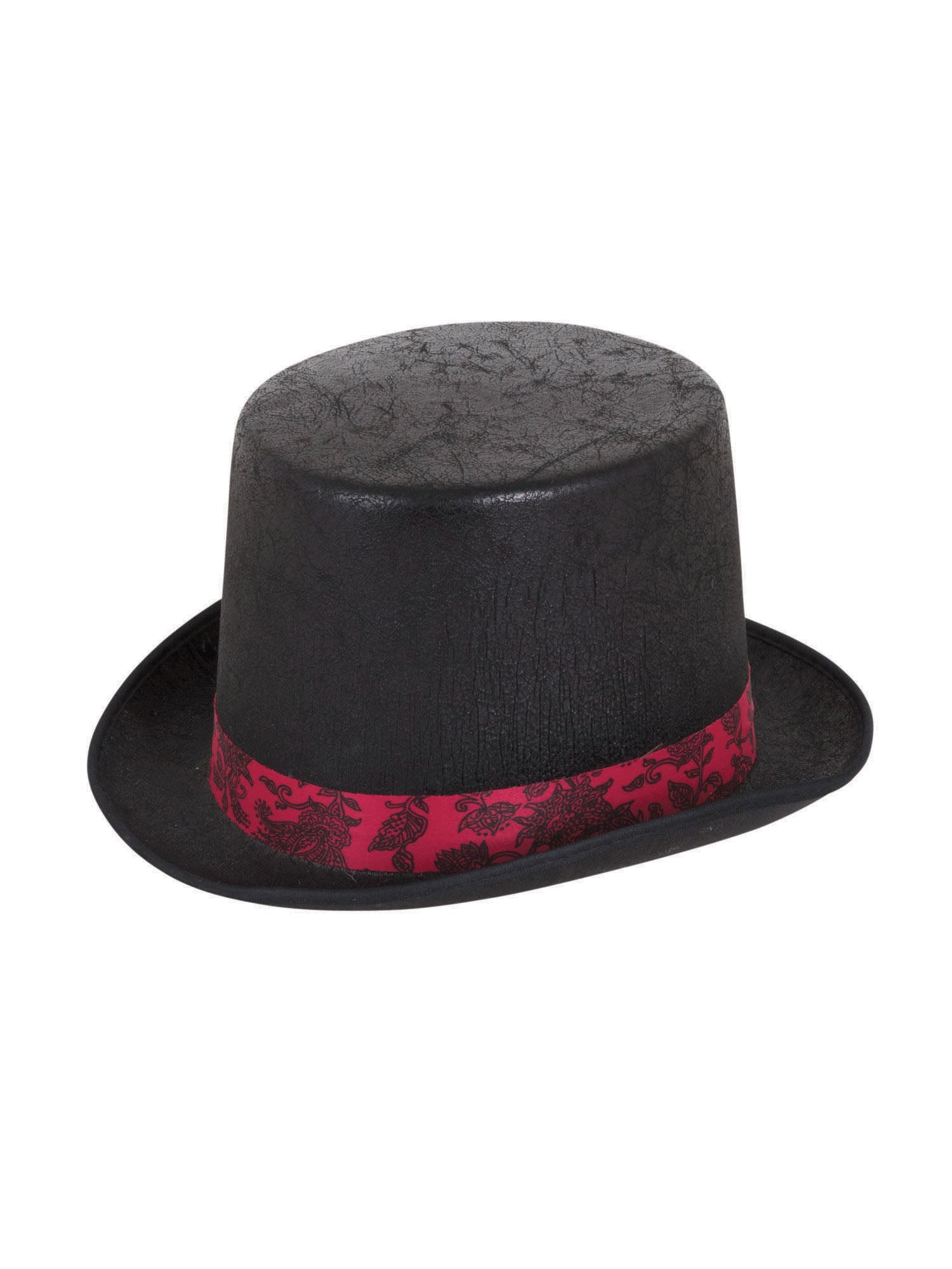 Top Hat Aged Look Black W/Red Band 1