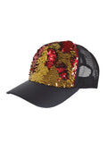 Sequin Cap Reversible (Gold/Red) 1