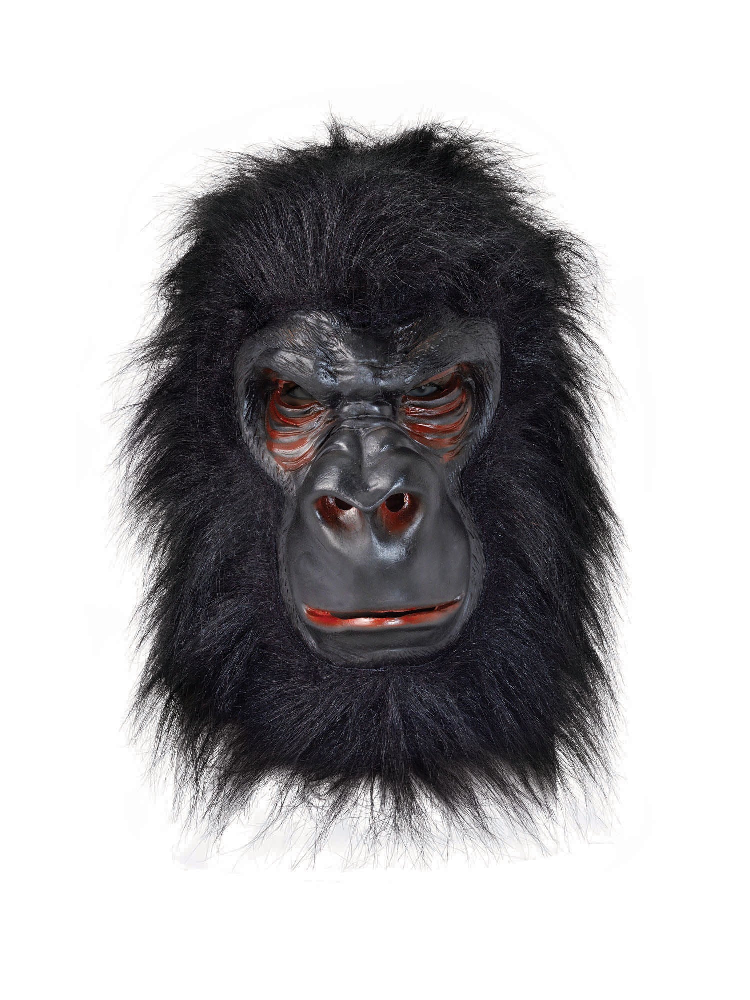 Gorilla Mask Latex With Black Hair 1