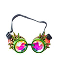 Kaleidoscope Goggles Green & Red 1