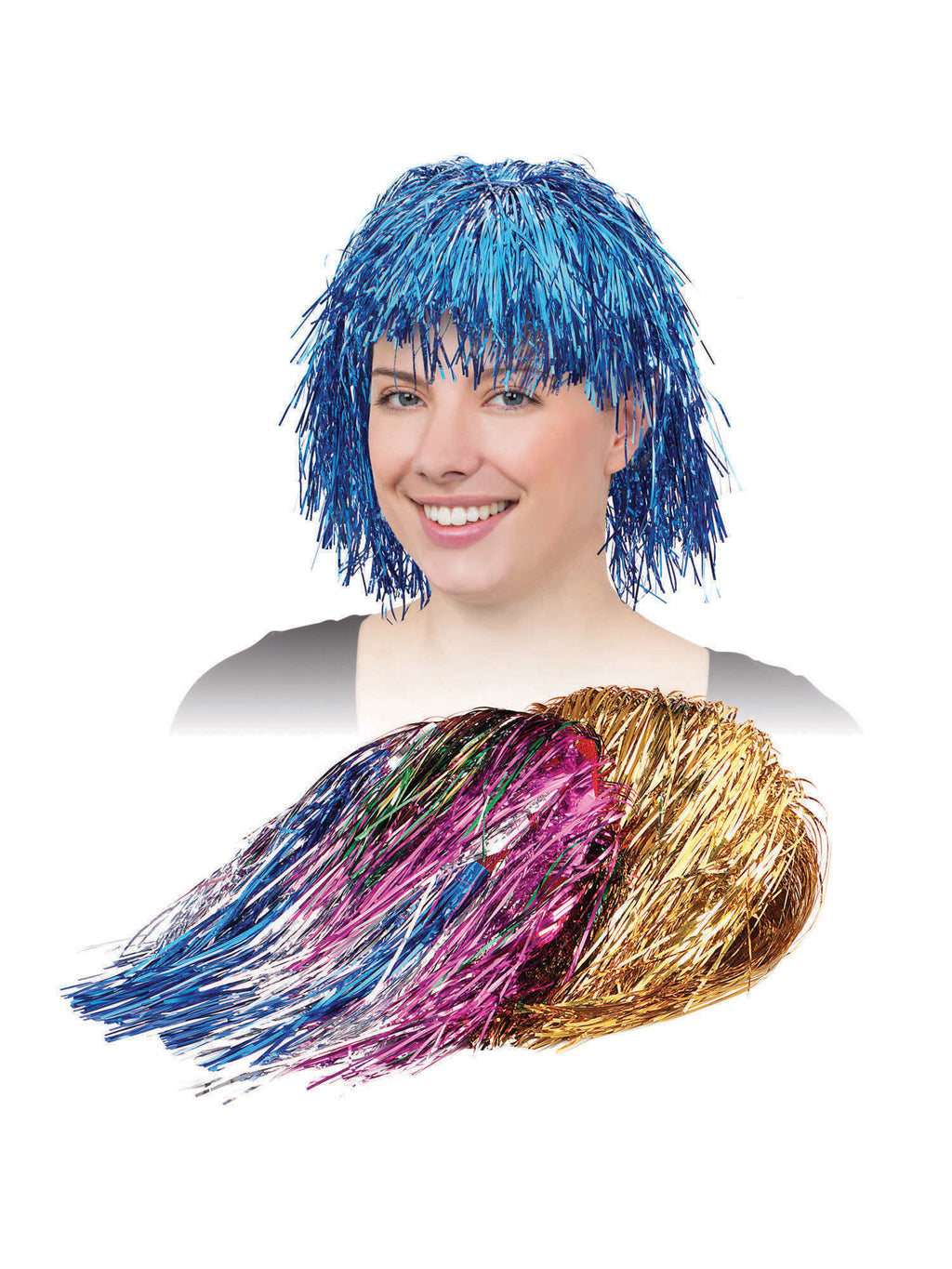 Tinsel Wig. Gold 2