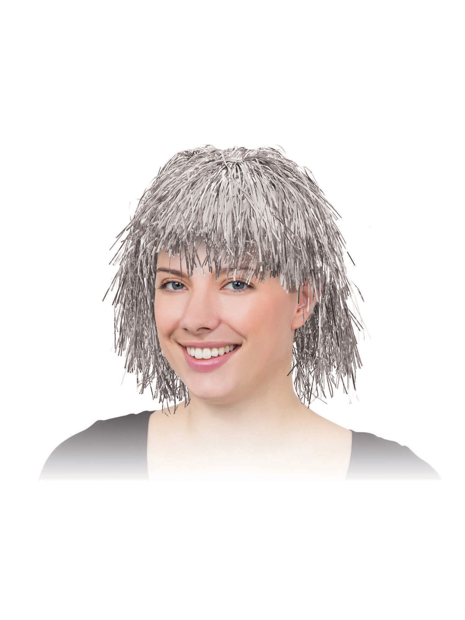 Tinsel Wig. Silver 1
