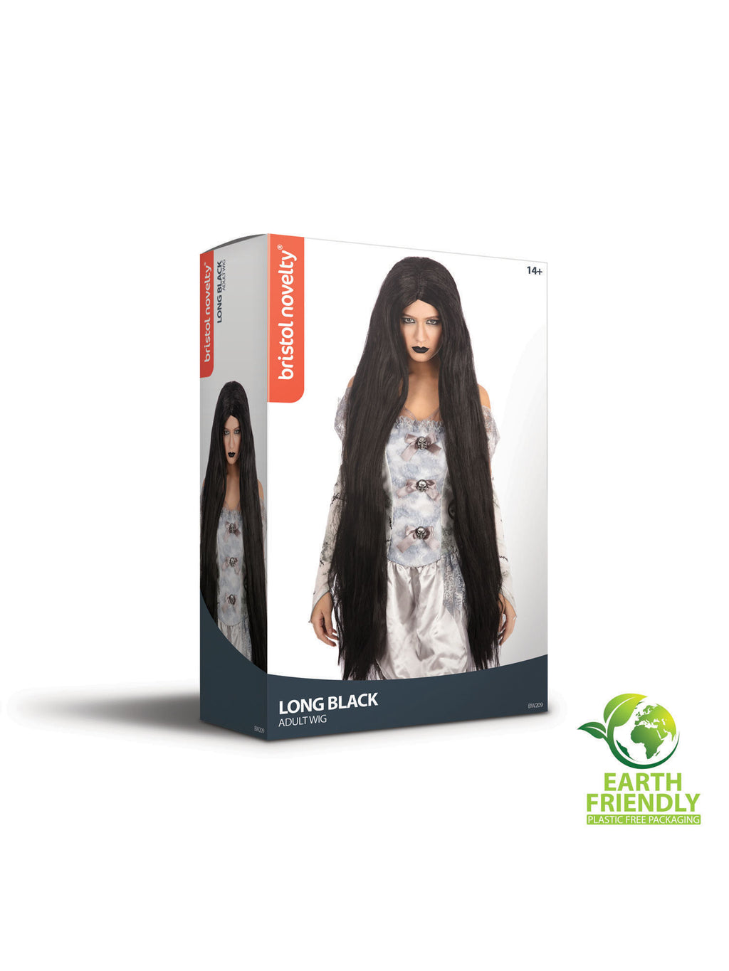 Long 40In Wig - Black 2