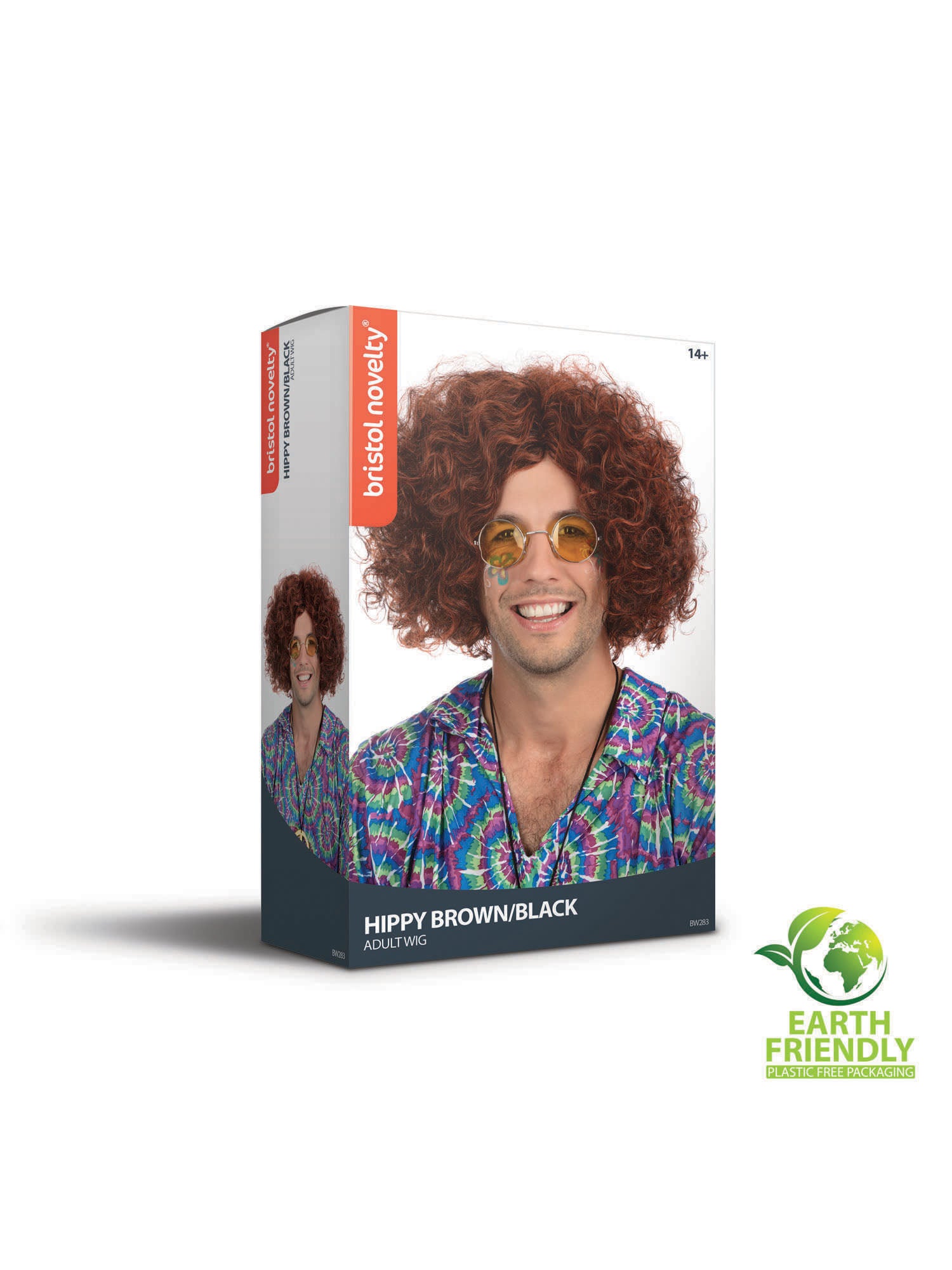 Hippy Man Wig - Brown/Black 2