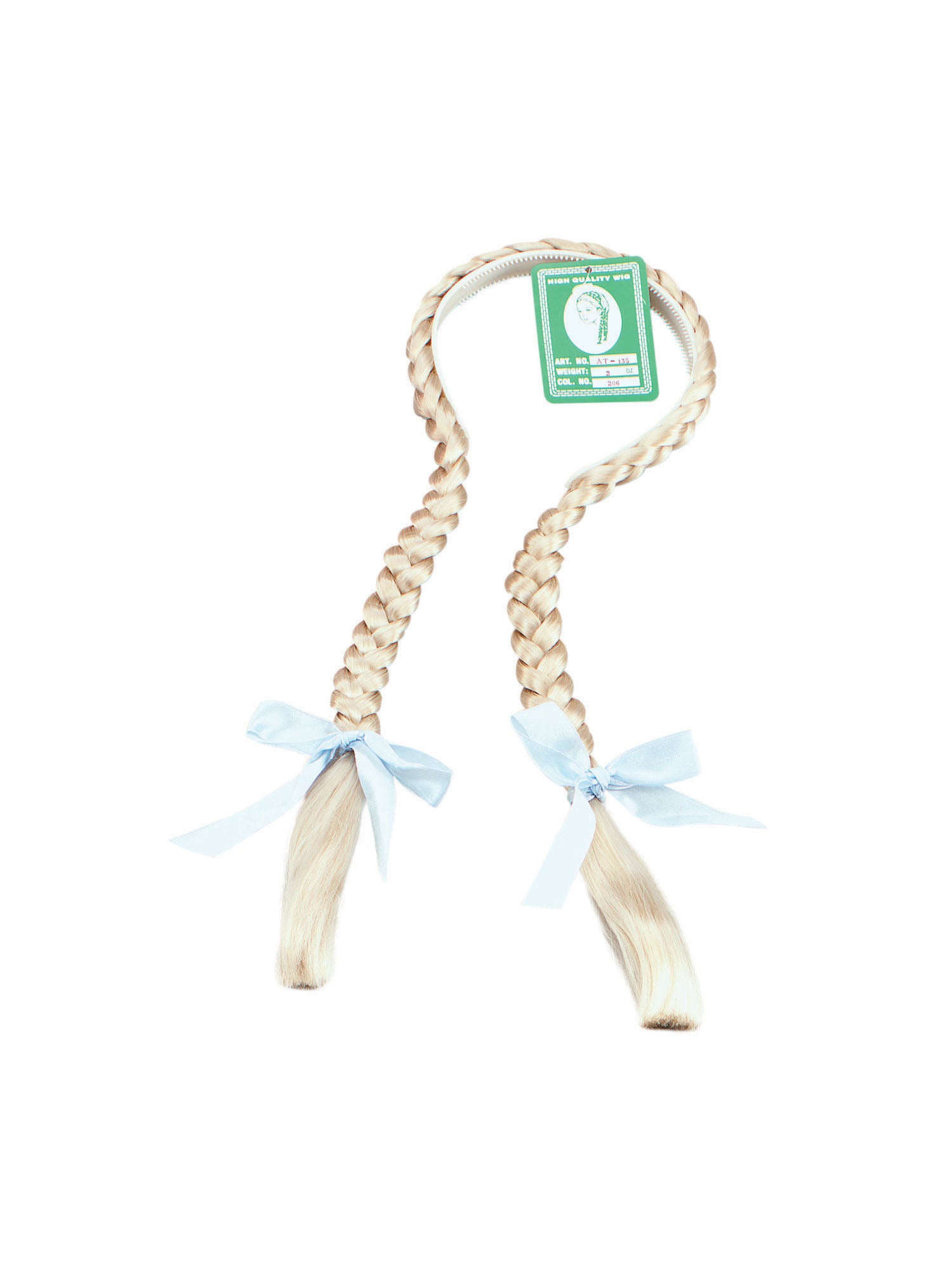 Plaits on a Headband. Blonde 1