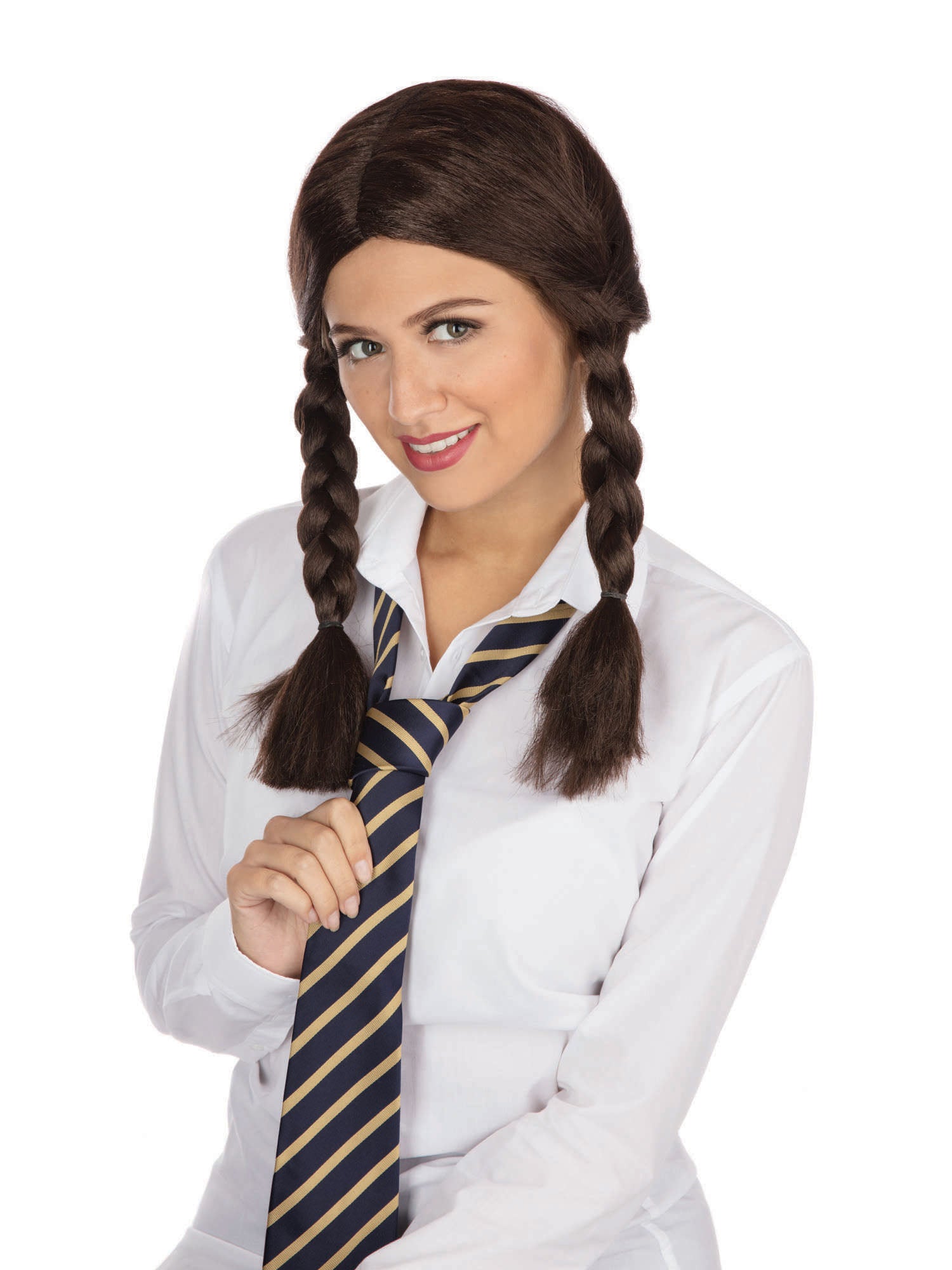 Schoolgirl Wig. Brown 1