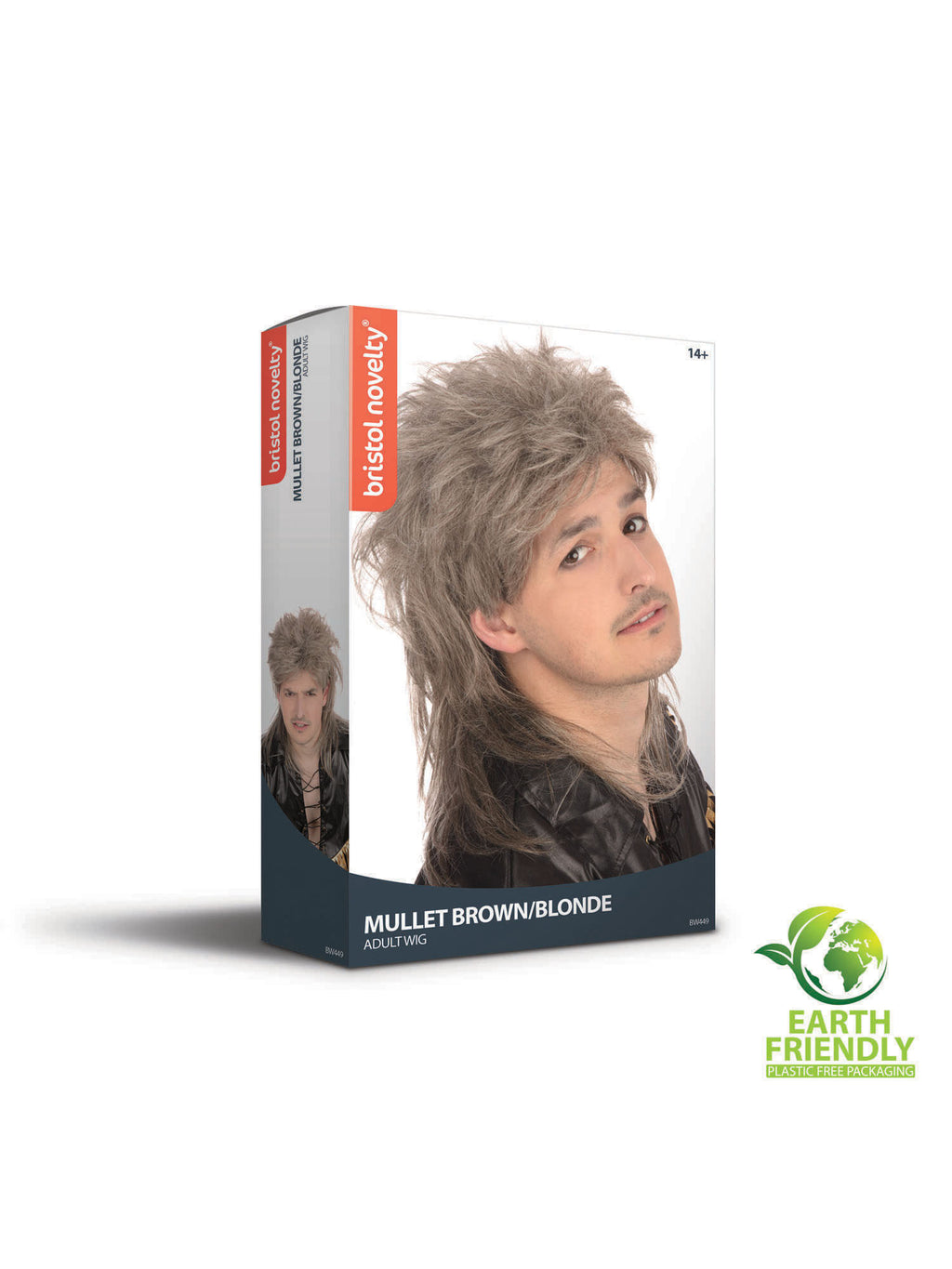 Mullet Wig Deluxe.Brown/Blonde 3