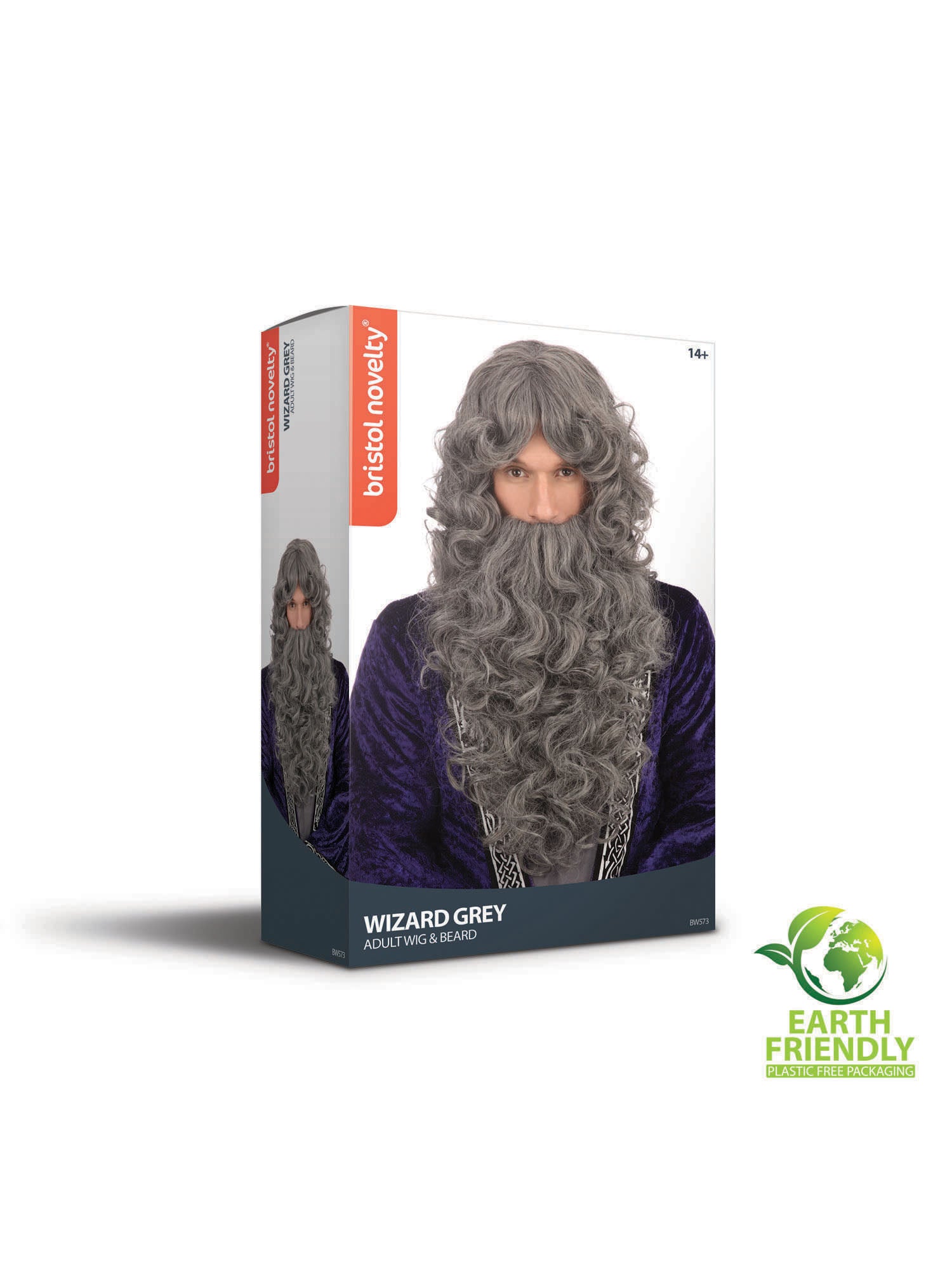 Grey Wizard Wig And Beard Set 2