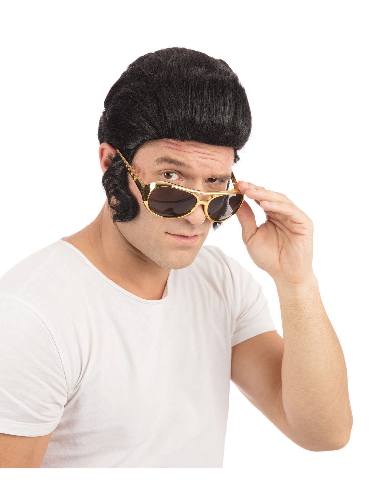 Rock Star Wig +Big Sideburns (B25) 1
