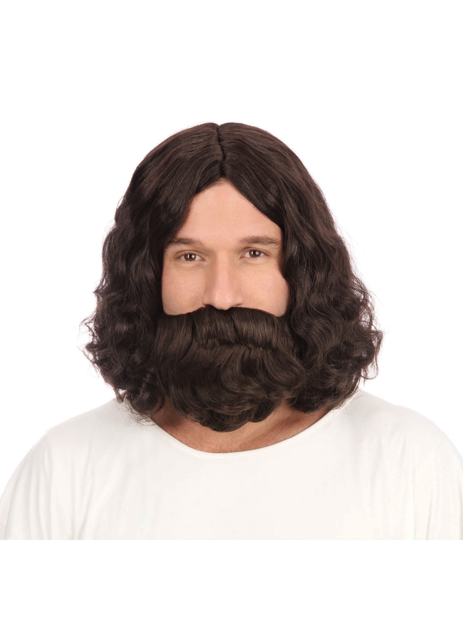 Hippy/Jesus Wig And Beard Set 1