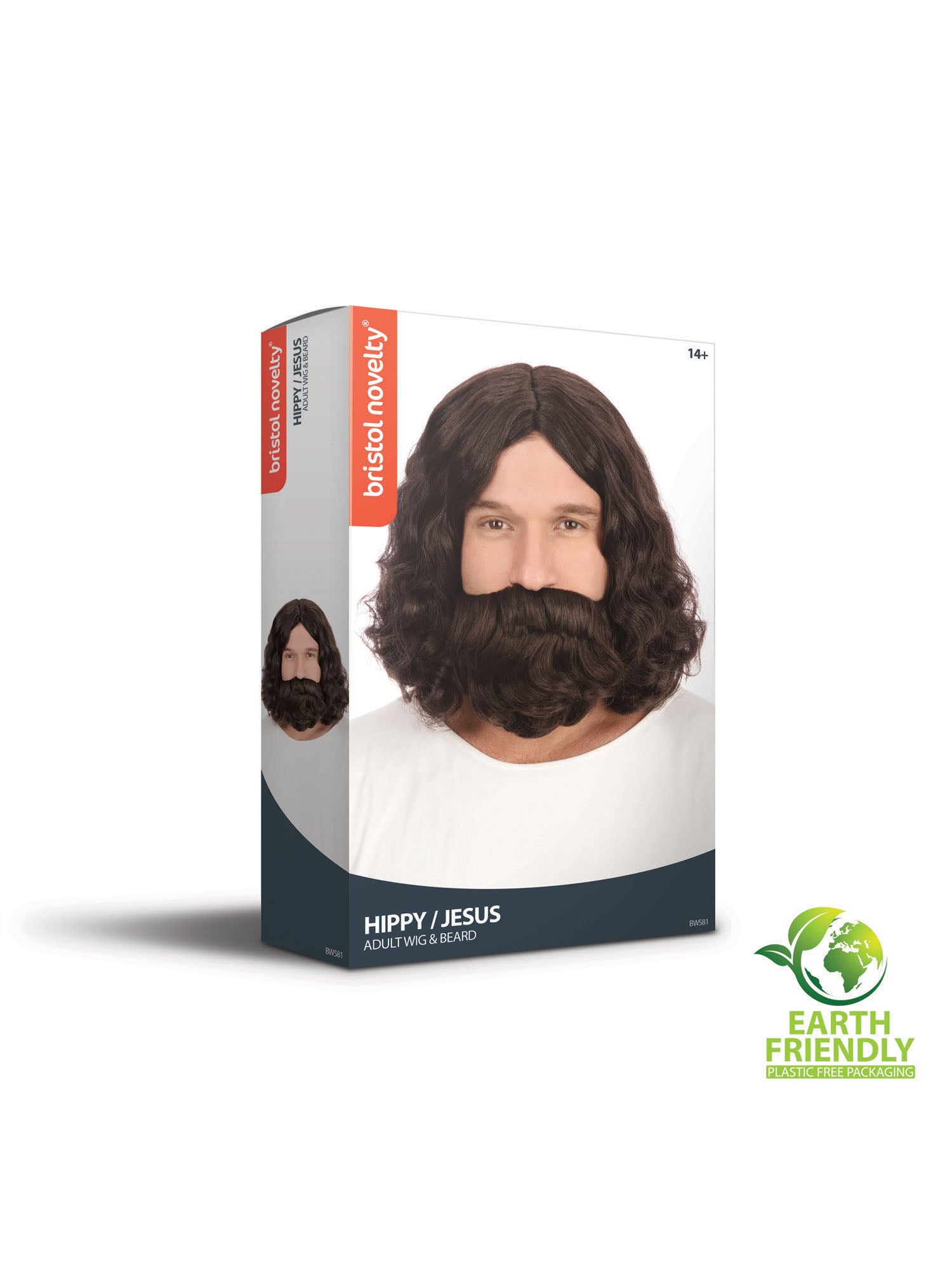 Hippy/Jesus Wig And Beard Set 2