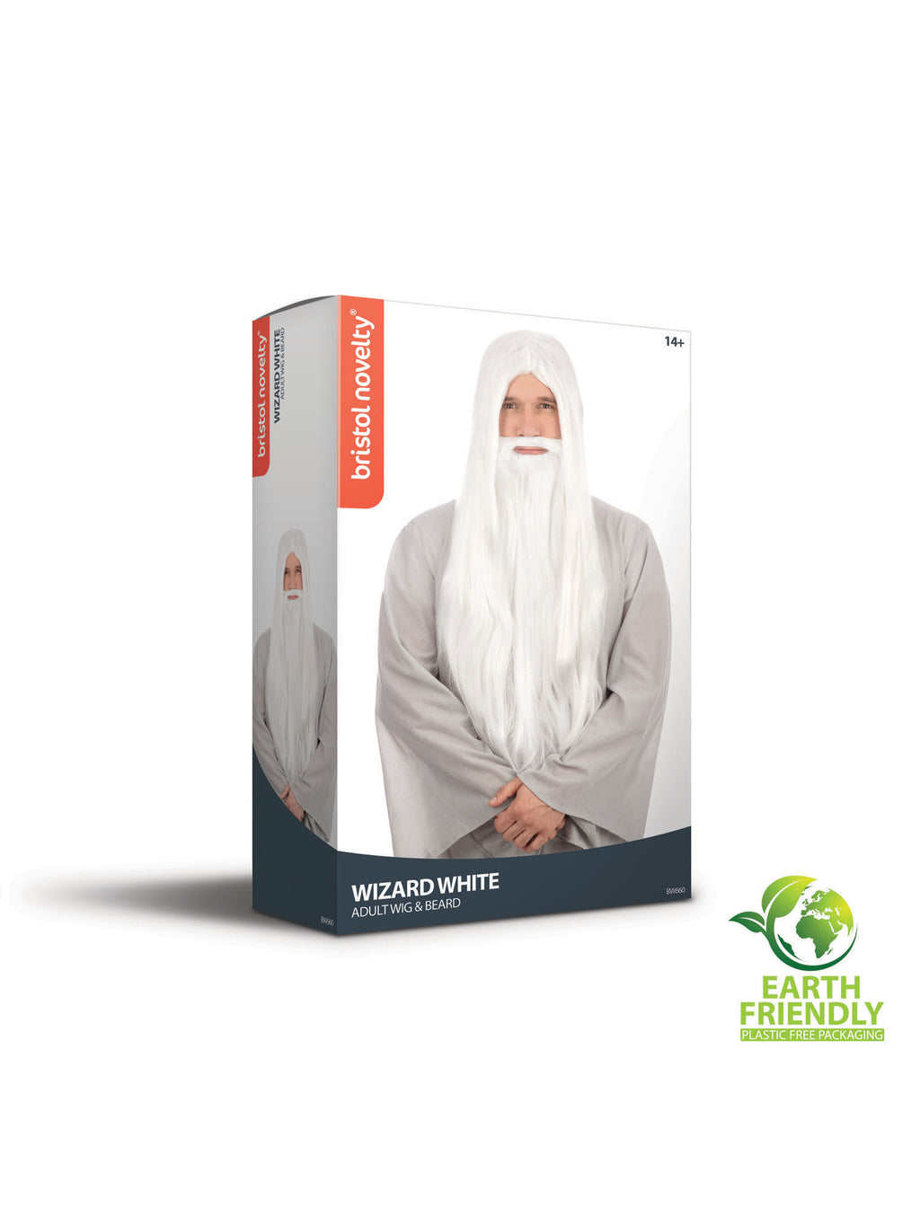 Wizard Wig And Beard Long White 3