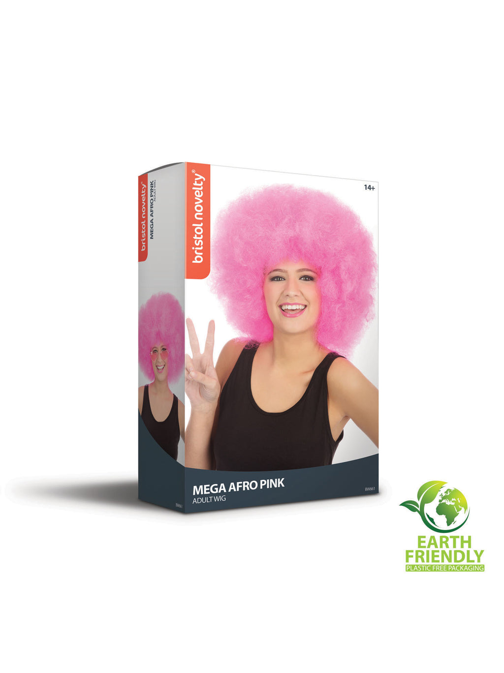 Afro Wig Pink Mega (Bagged) 2