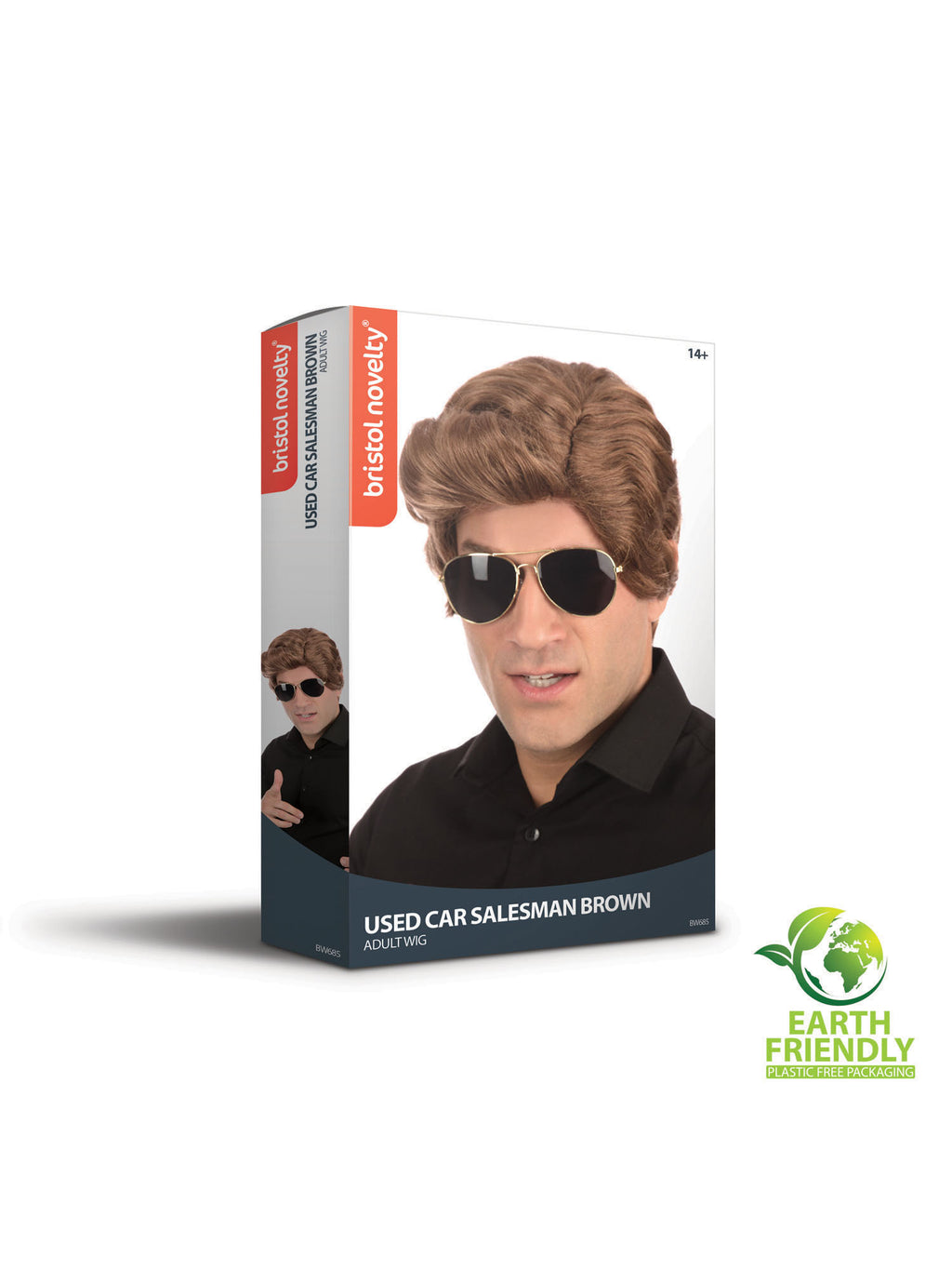 Used Car Salesman Wig - Brown 2