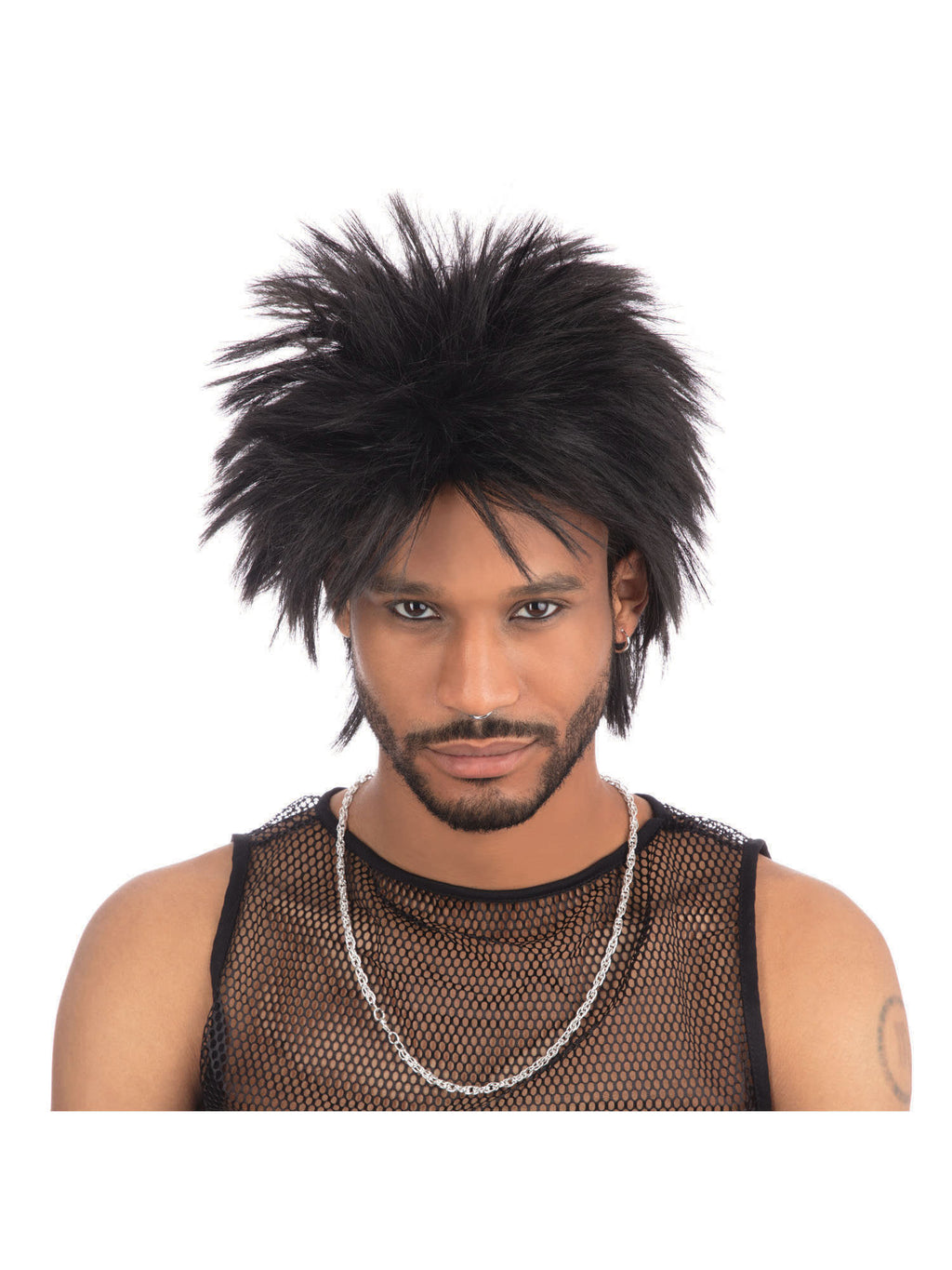 80'S Rock Idol Wig. Black 1