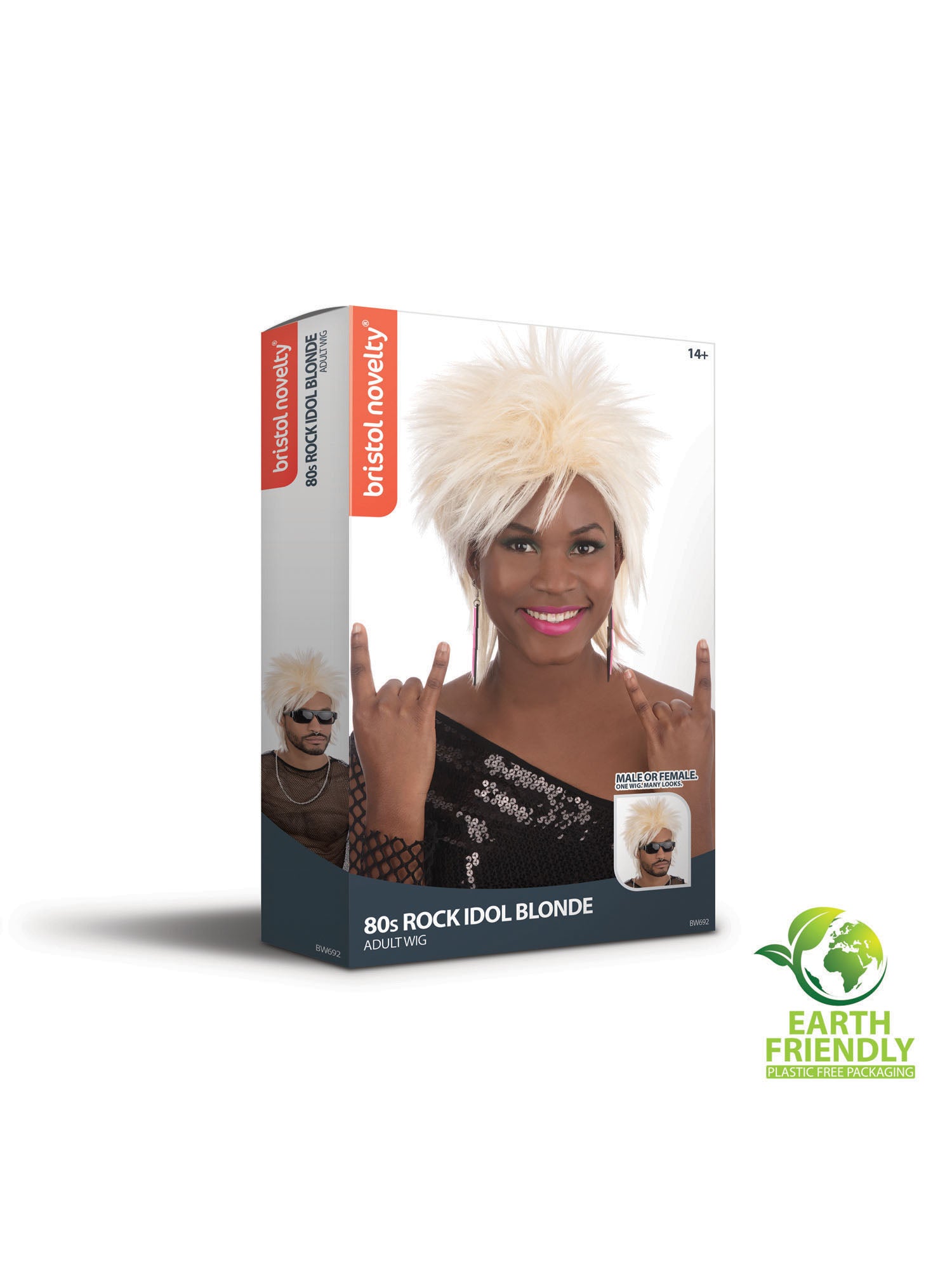 80'S Rock Idol Wig. Blonde 3