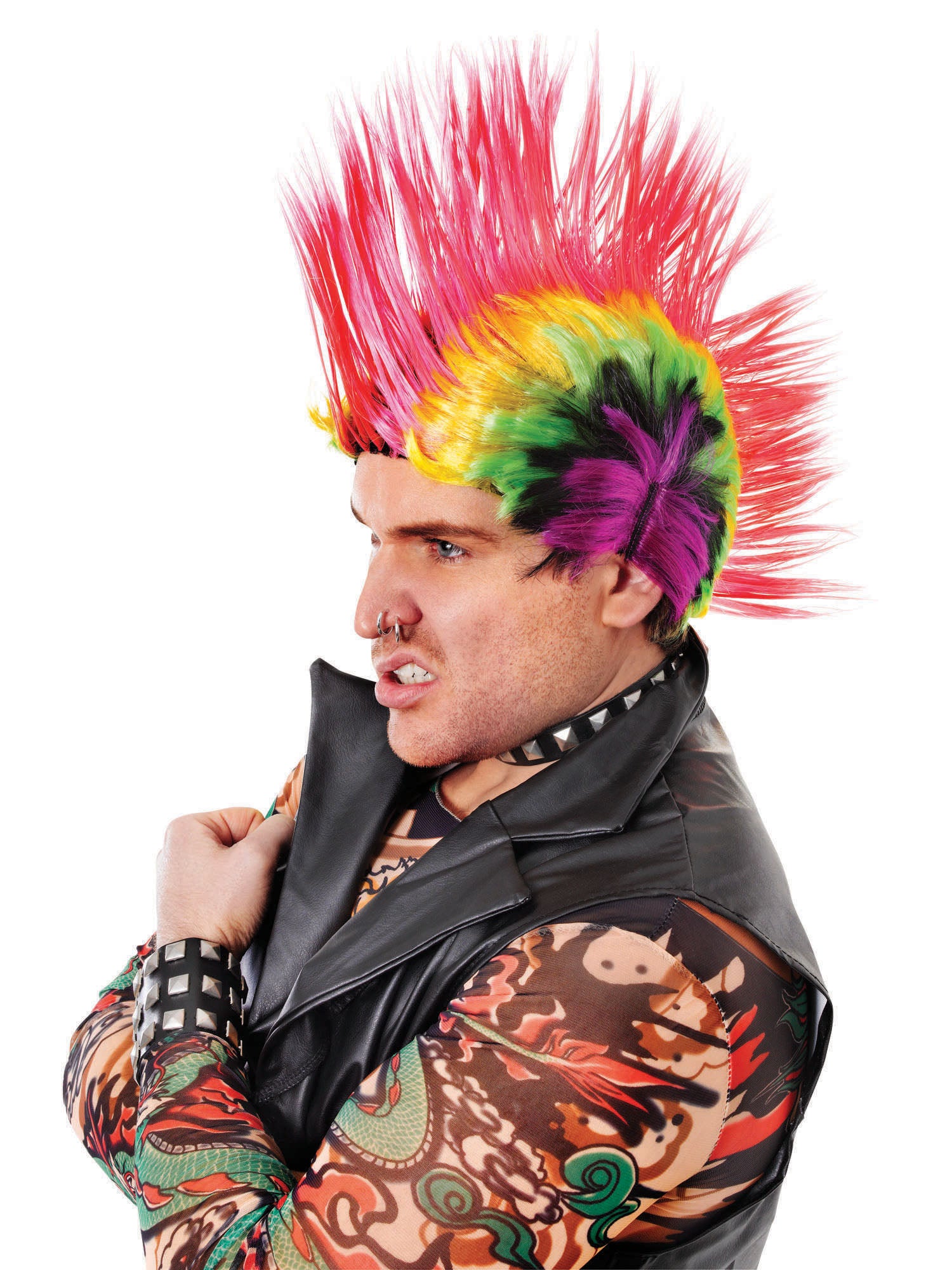 Mohican Wig Multi Colour 1