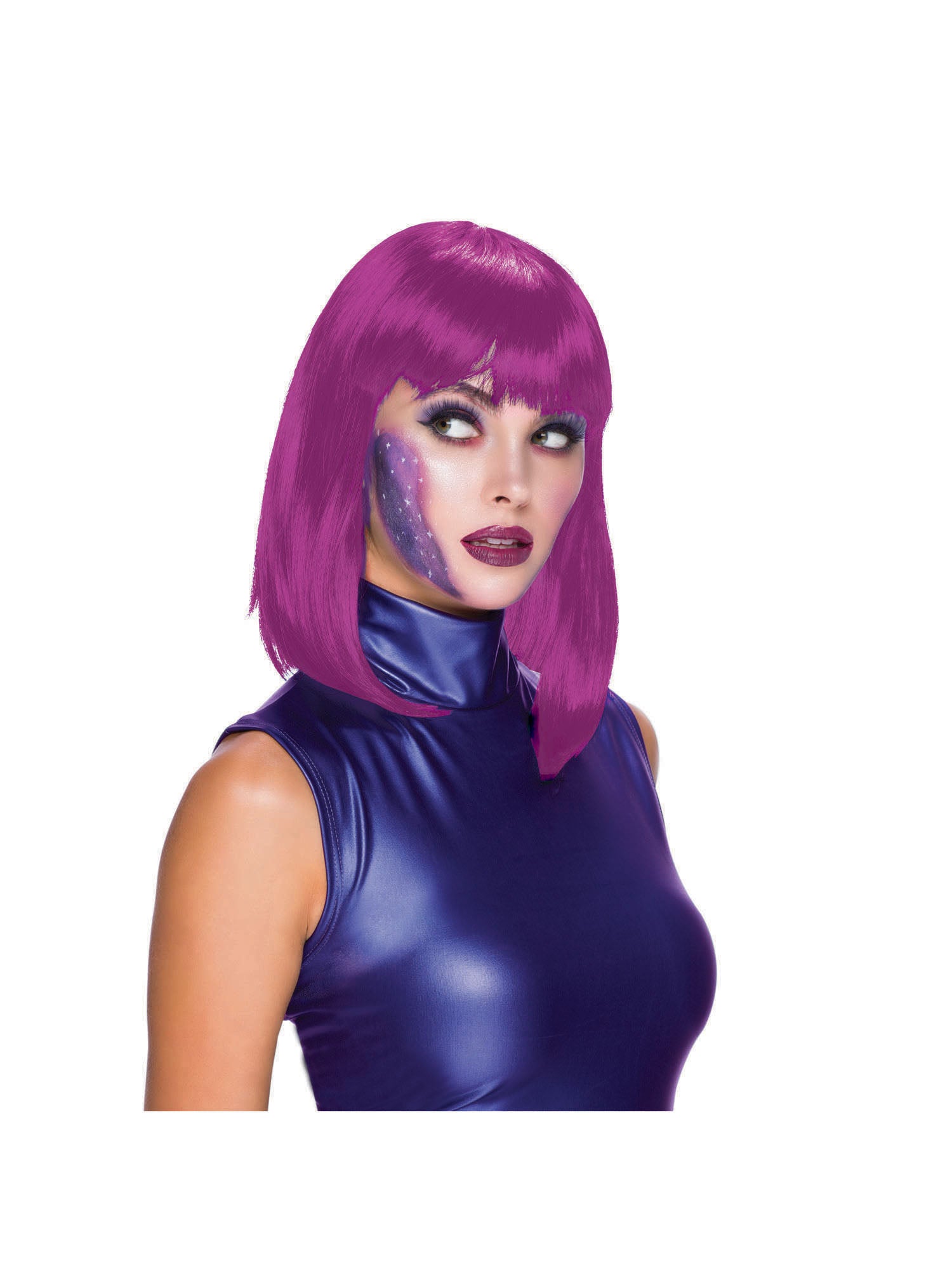 Chic Doll Wig. Neon Purple 1