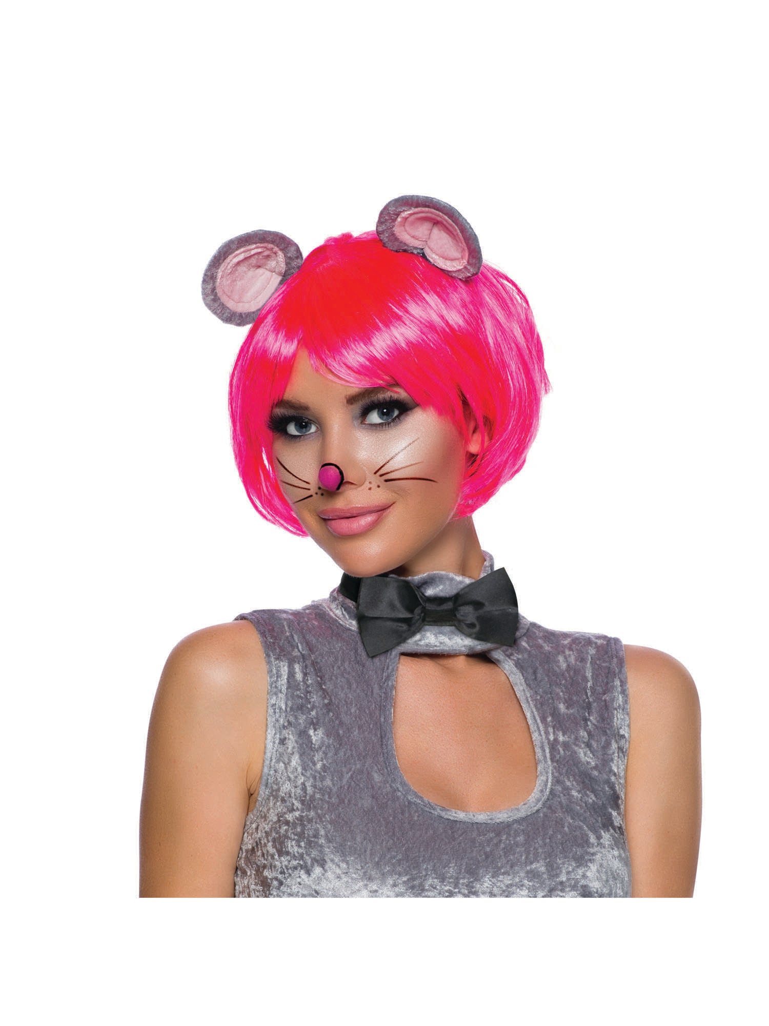 Seduction Neon Pink Wig 2