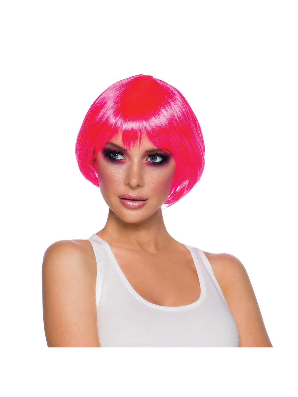Seduction Neon Pink Wig 3