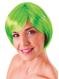 Flirty Flick Wig. Neon Green 1