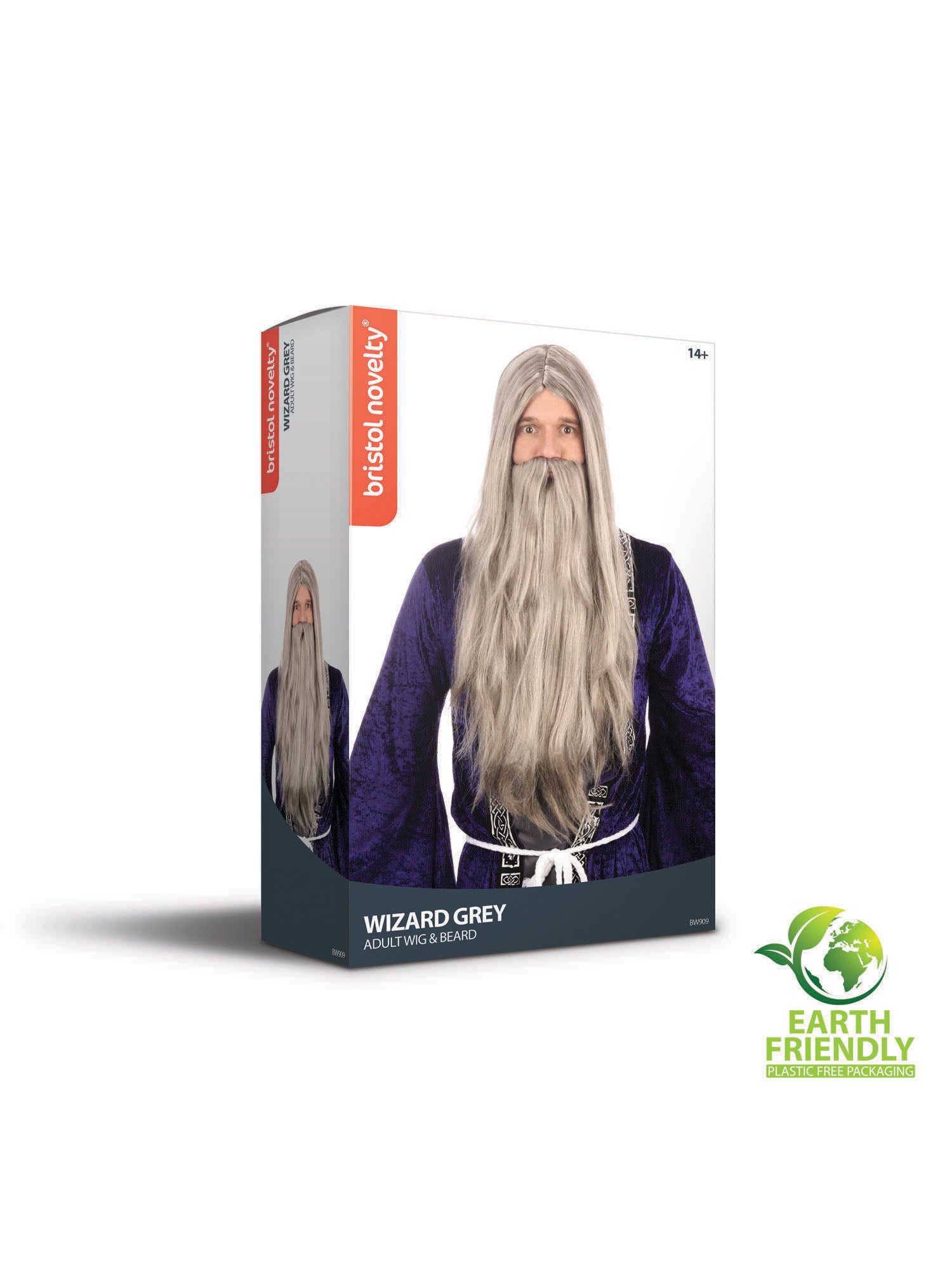 Wizard Wig and Beard Long Grey 3