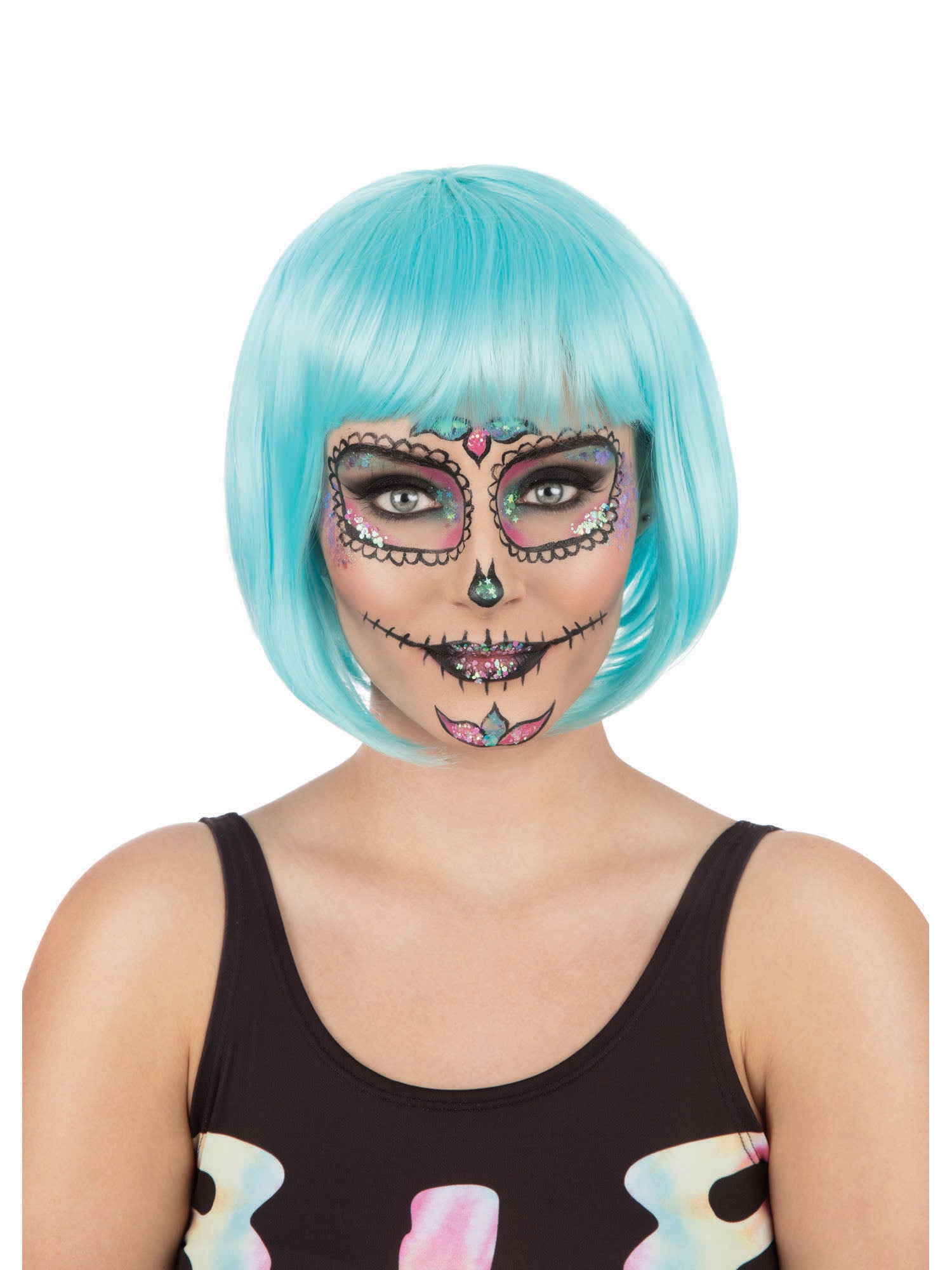 Festival Blue Elegance Wig 1