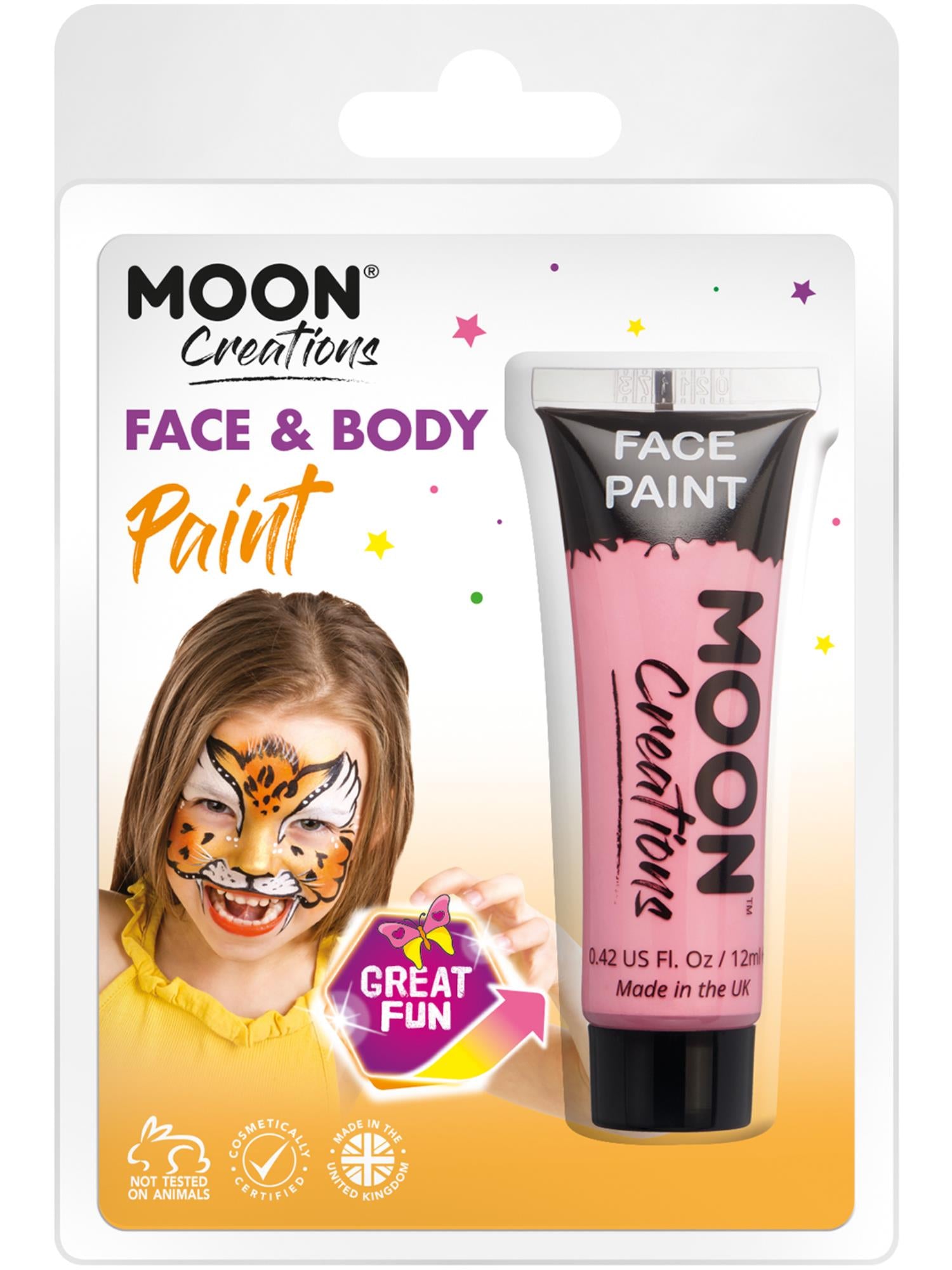 Moon Creations Face & Body Paint, Pink 1
