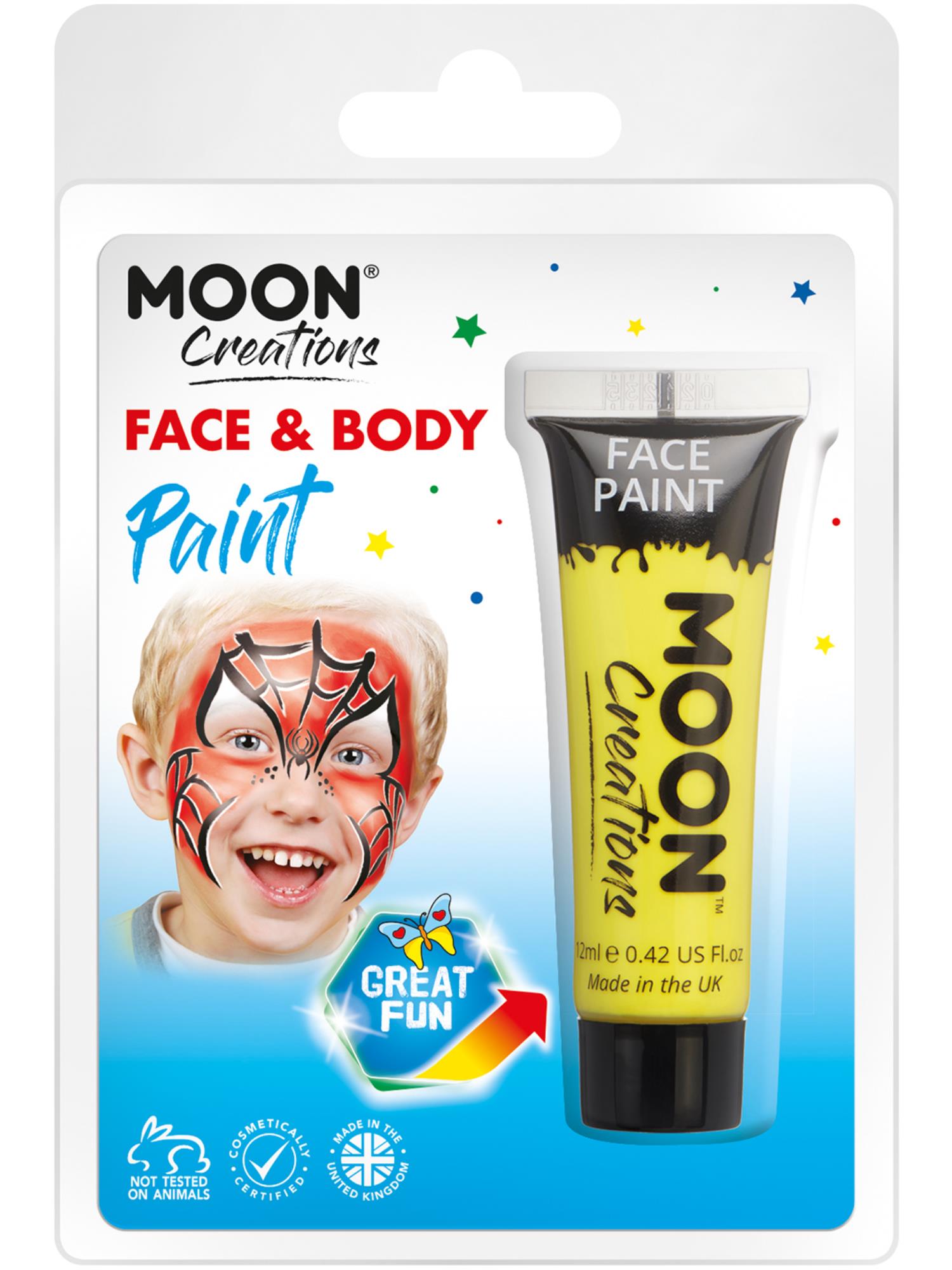 Moon Creations Face & Body Paint, Yellow 1