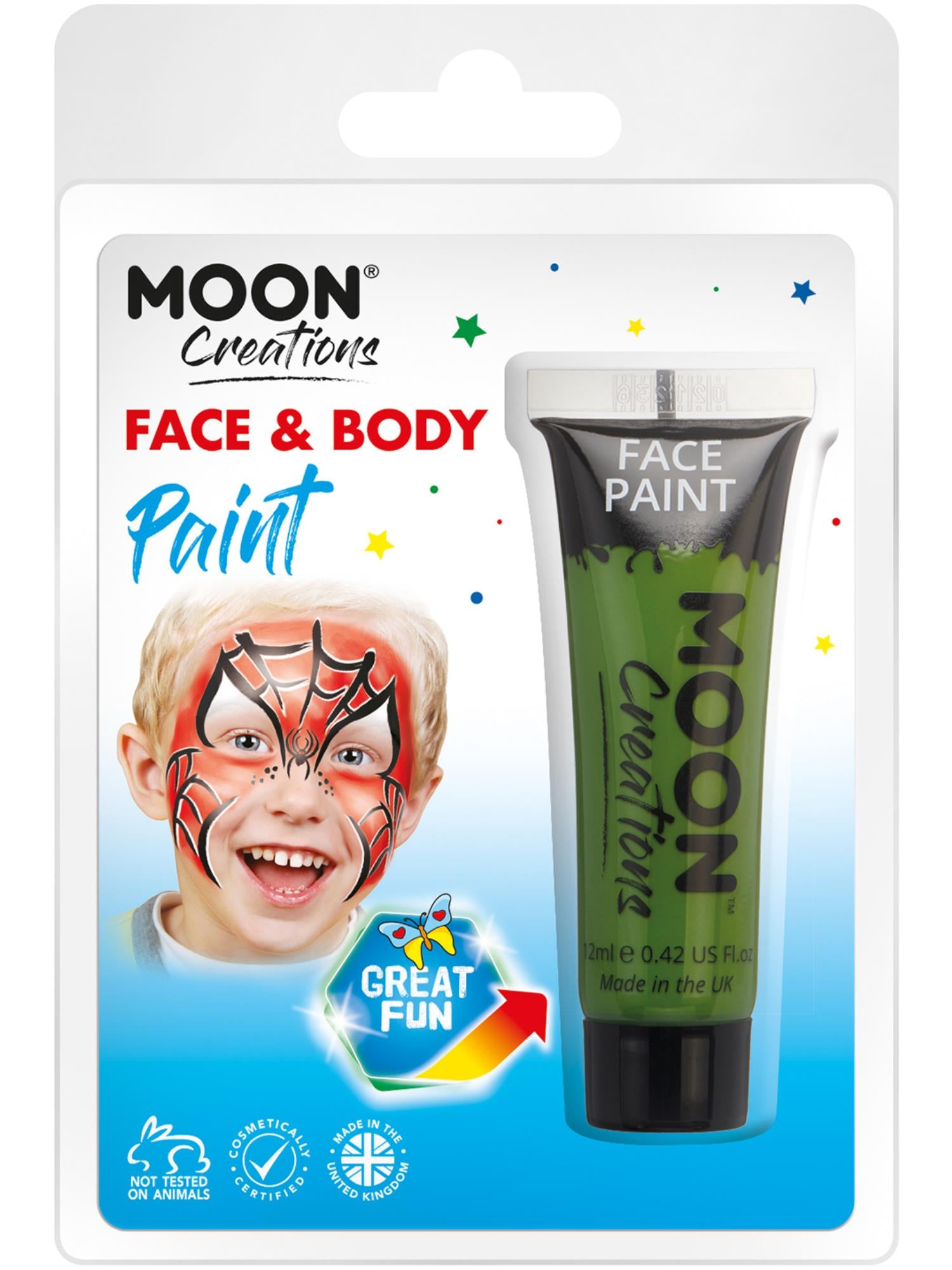 Moon Creations Face & Body Paint, Green 1