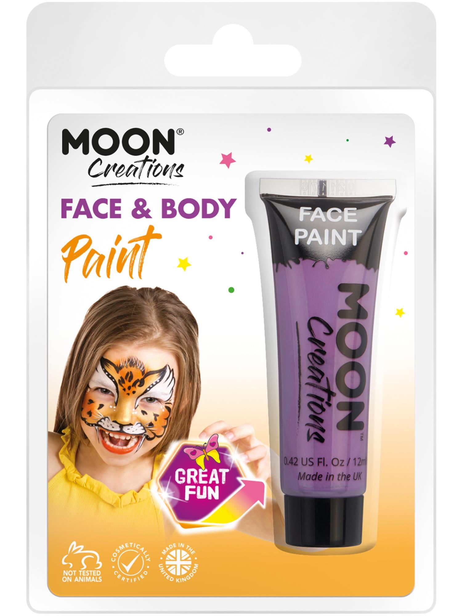 Moon Creations Face & Body Paint, Purple 1