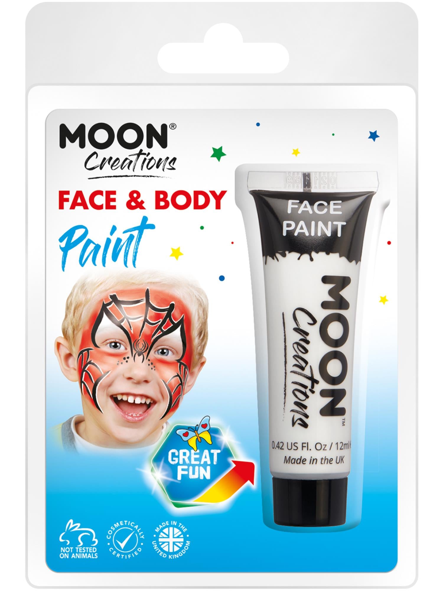 Moon Creations Face & Body Paint, White 1