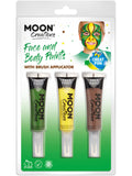 Moon Creations Face & Body Paints and Brush, 1