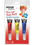 Moon Creations Face & Body Paints and Brush, 1