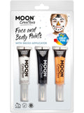 Moon Creations Face & Body Paints and Brush, 1