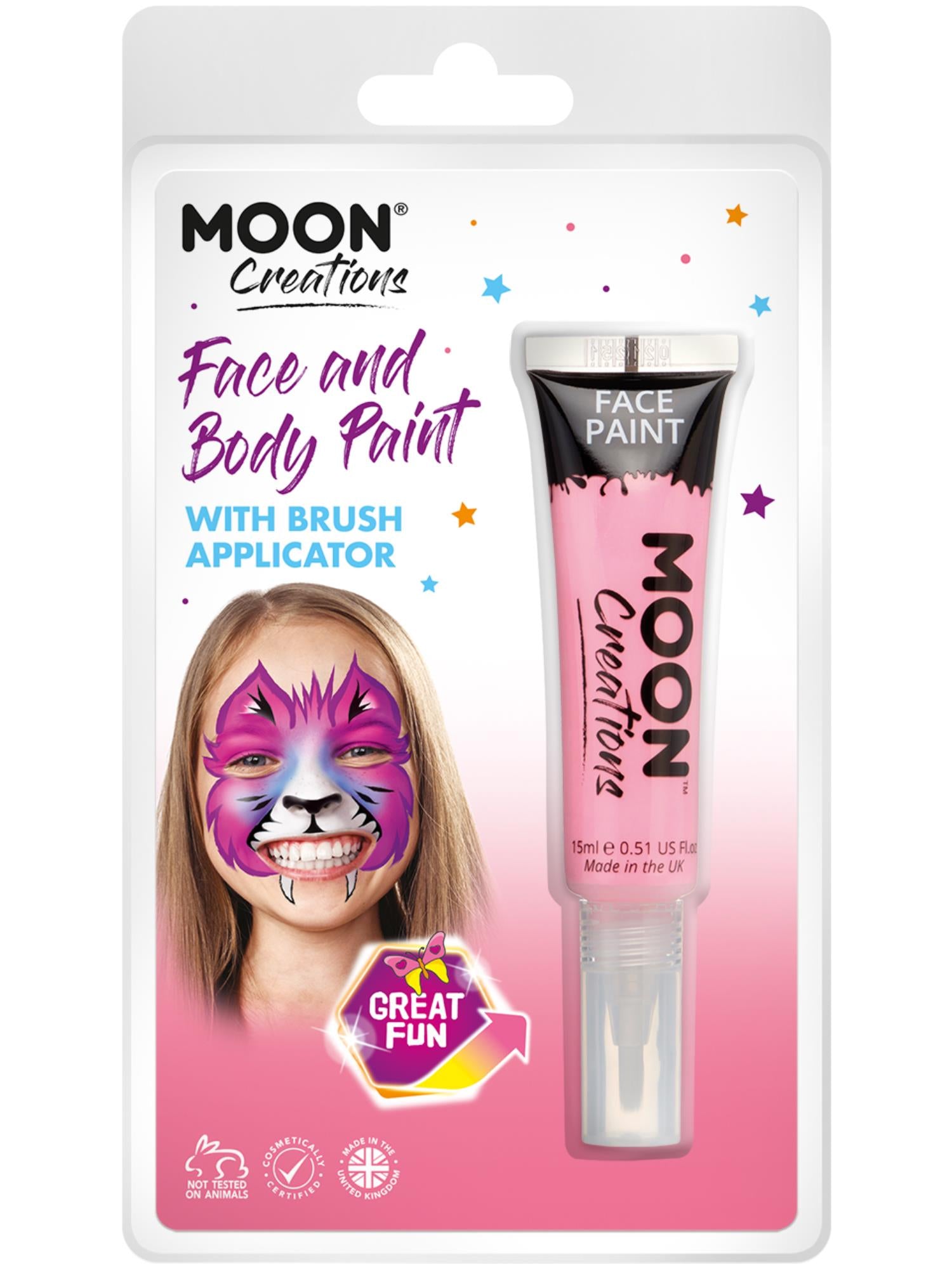 Moon Creations Face & Body Paints, Pink 1