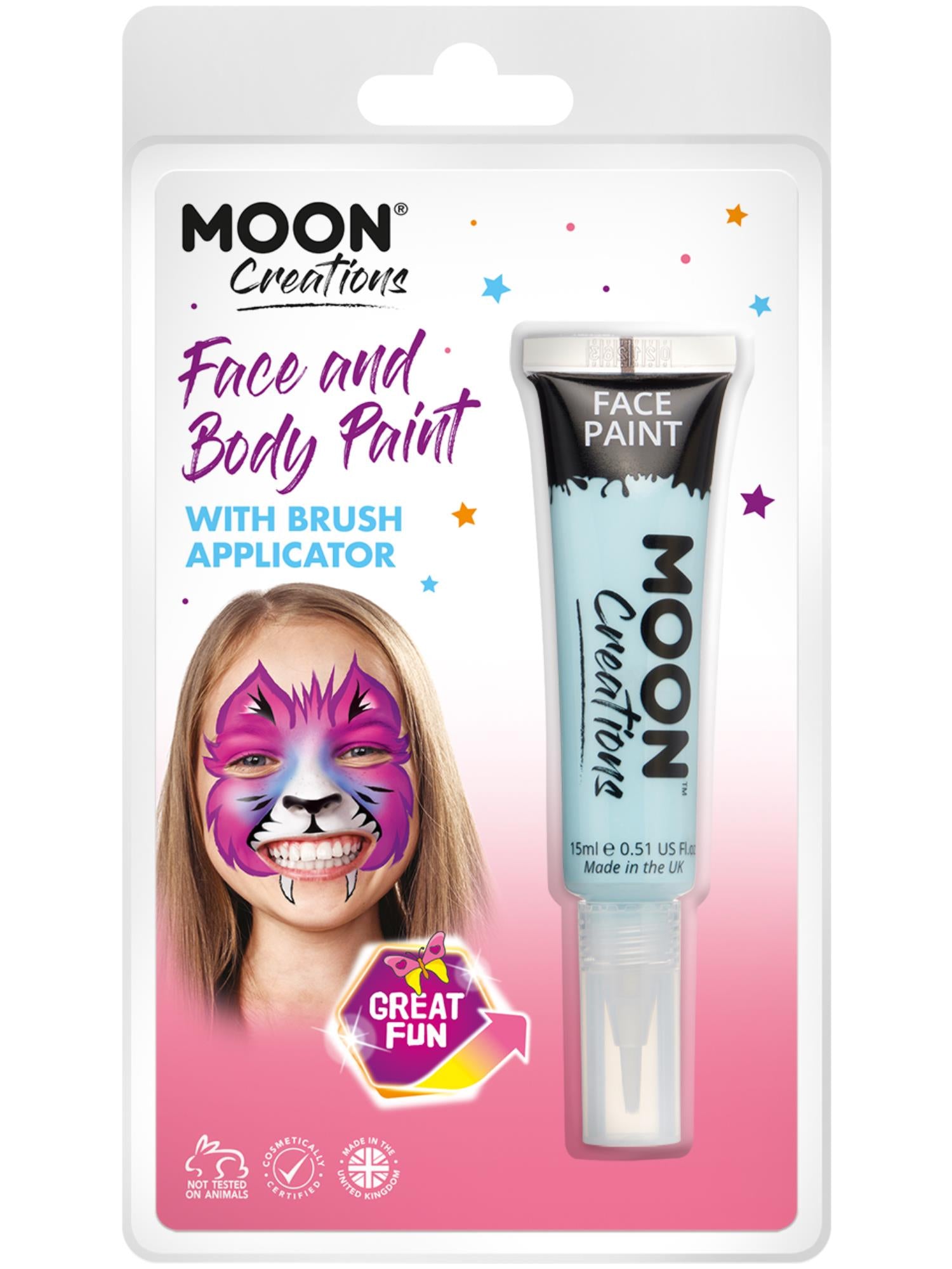 Moon Creations Face & Body Paints, Light Blue 1