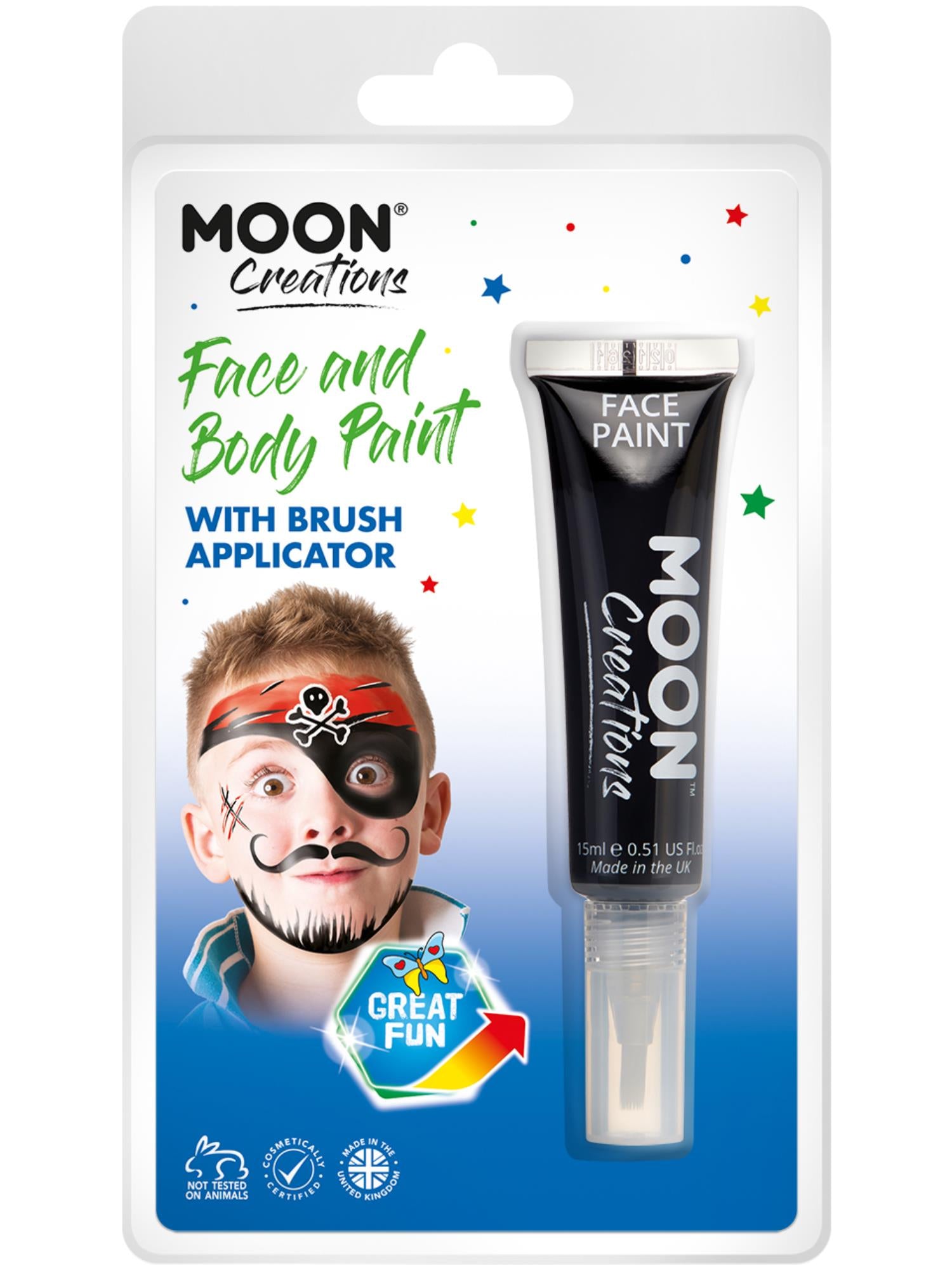 Moon Creations Face & Body Paints, Black 1