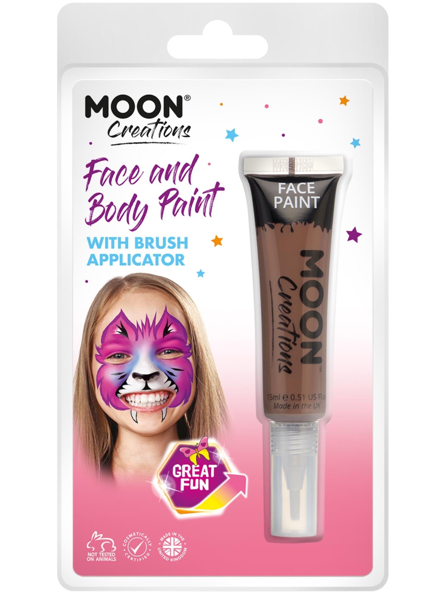 Moon Creations Face & Body Paints, Brown 1
