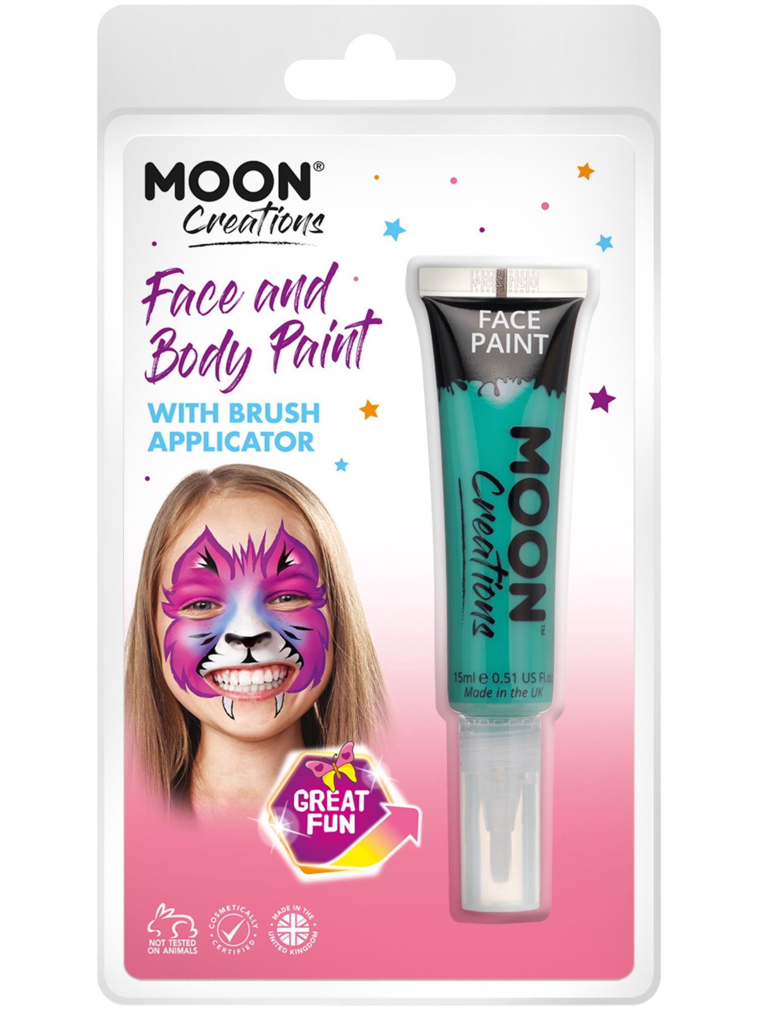 Moon Creations Face & Body Paints, Turquoise 1