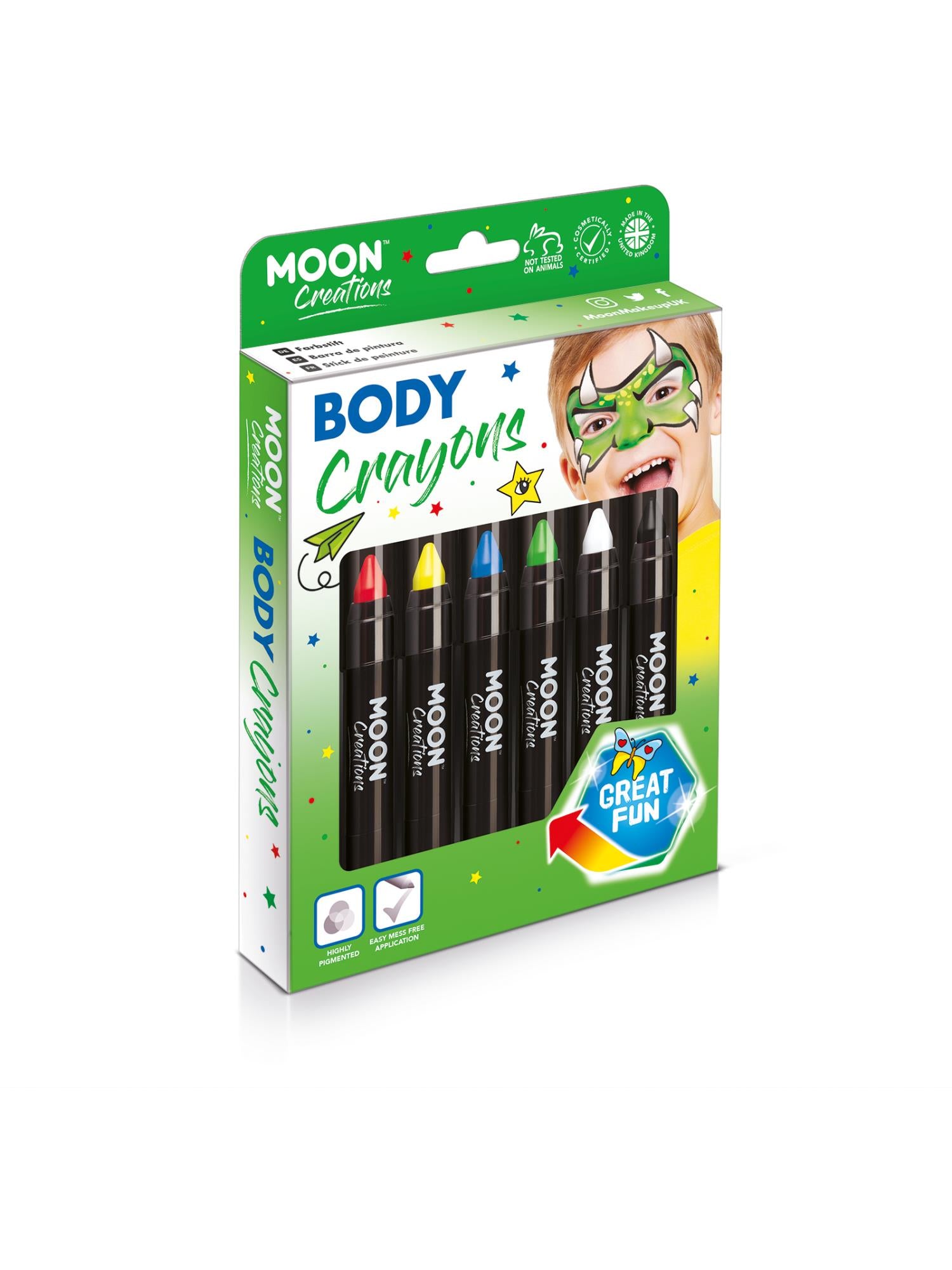 Moon Creations Body Crayons, Assorted 1