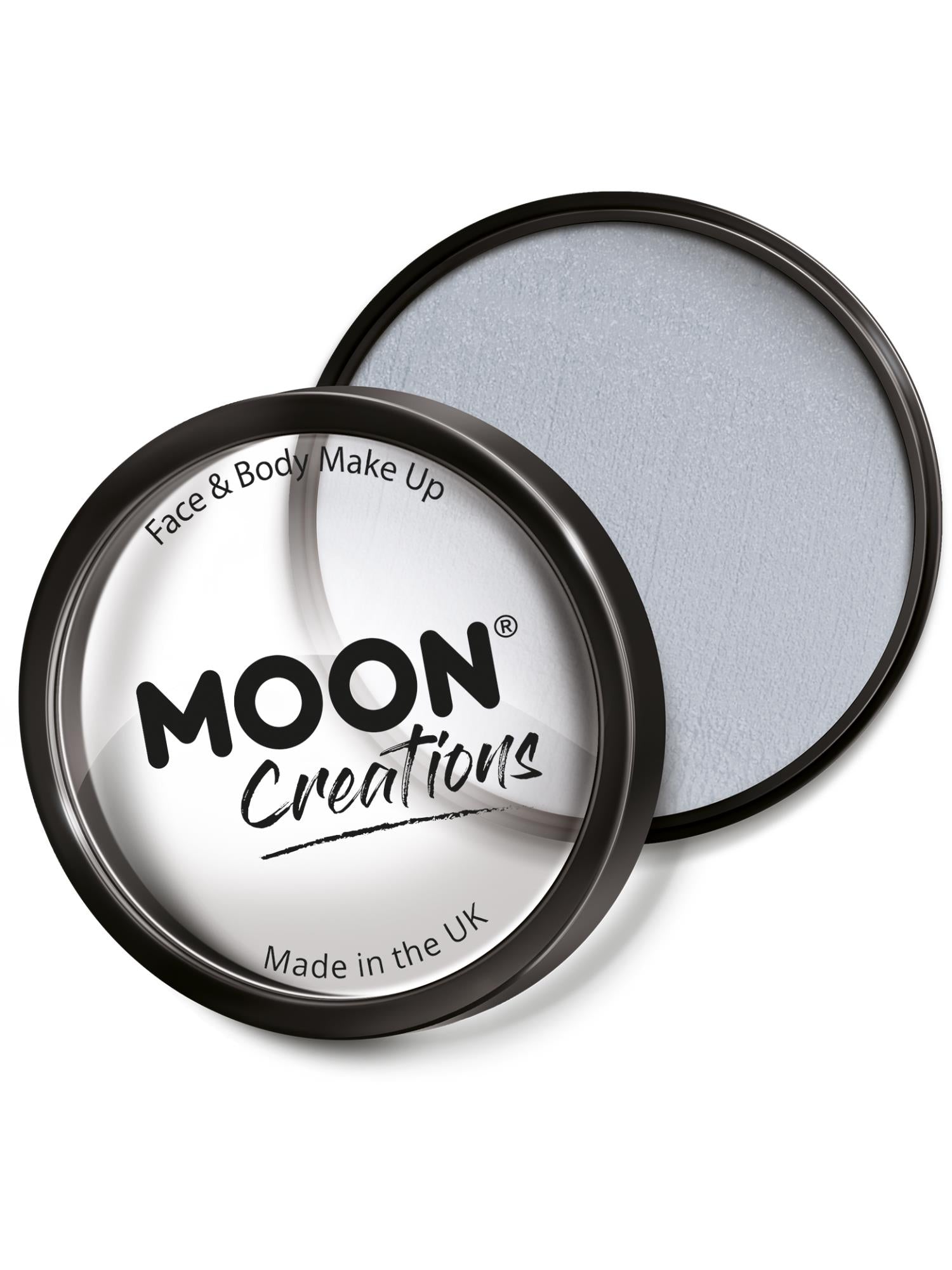 Moon Creations Pro Face Paint Cake Pot, Light Grey 1
