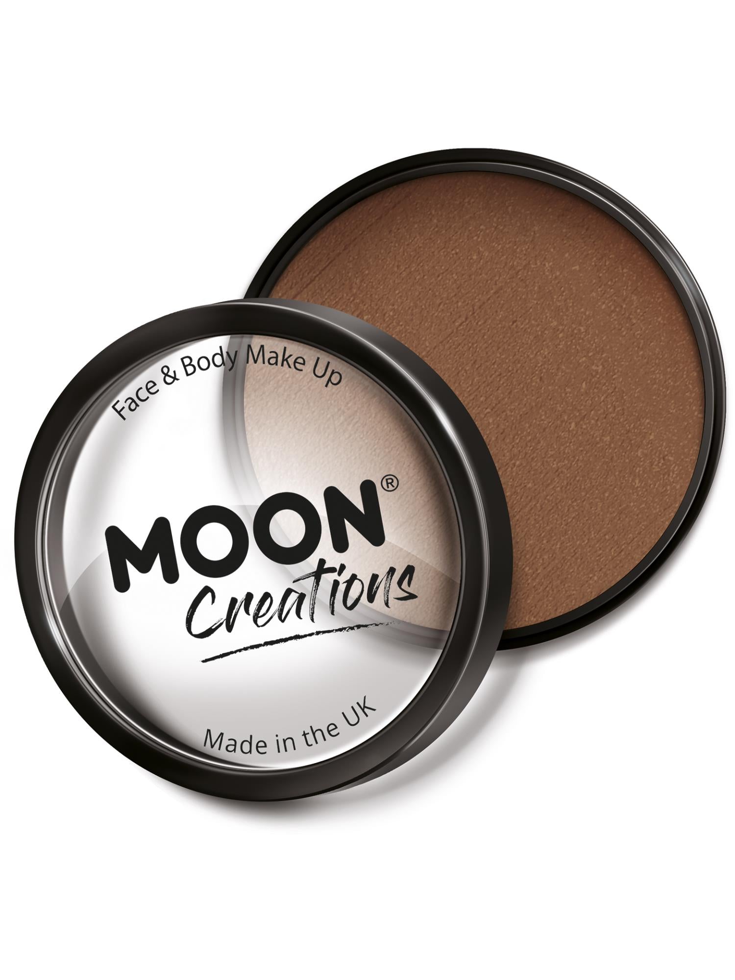 Moon Creations Pro Face Paint Cake Pot, Mid Brown 1