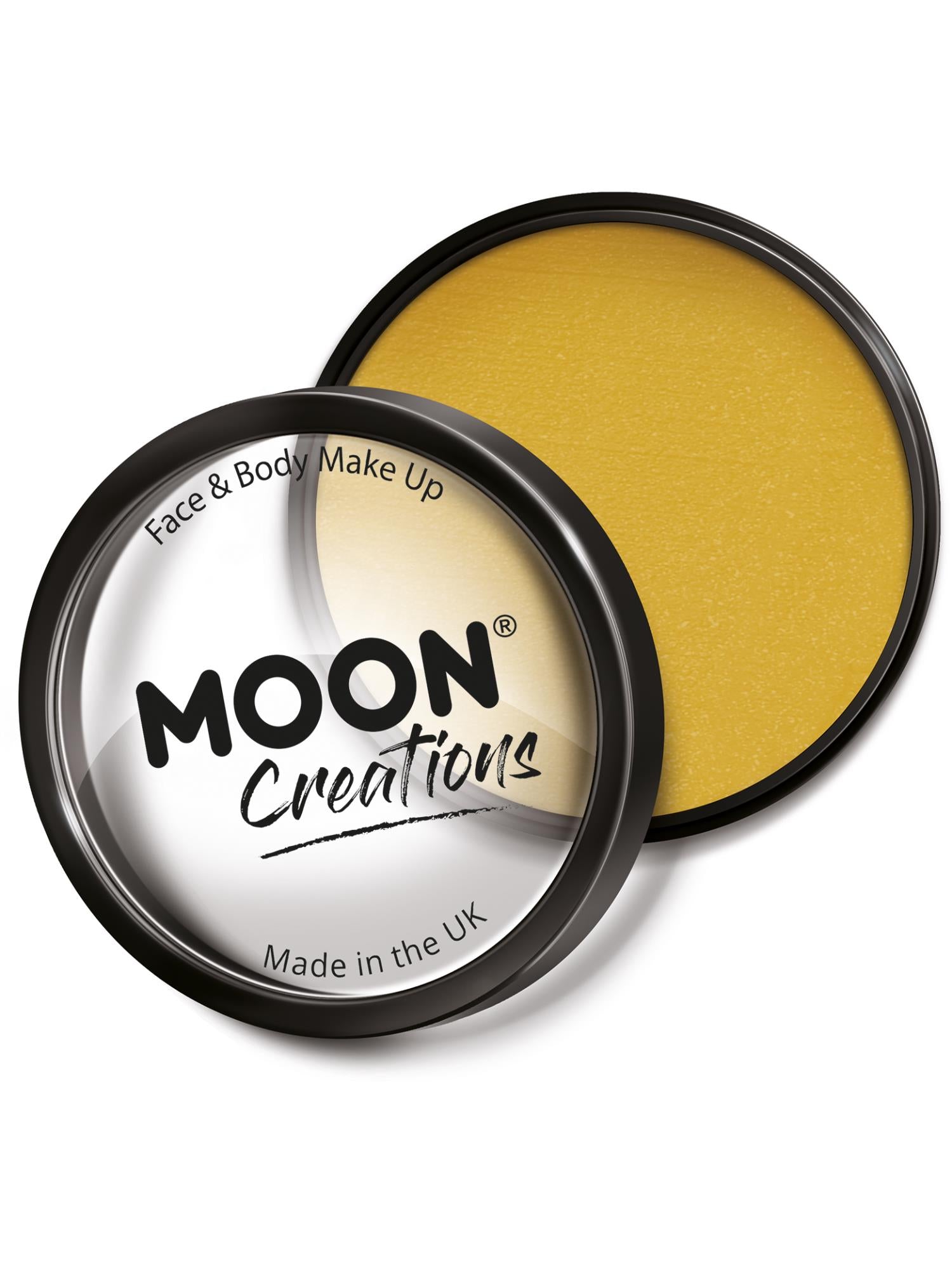 Moon Creations Pro Face Paint Cake Pot, Mustard 1