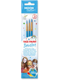 Moon Creations Face Paint Brushes, Blue 1