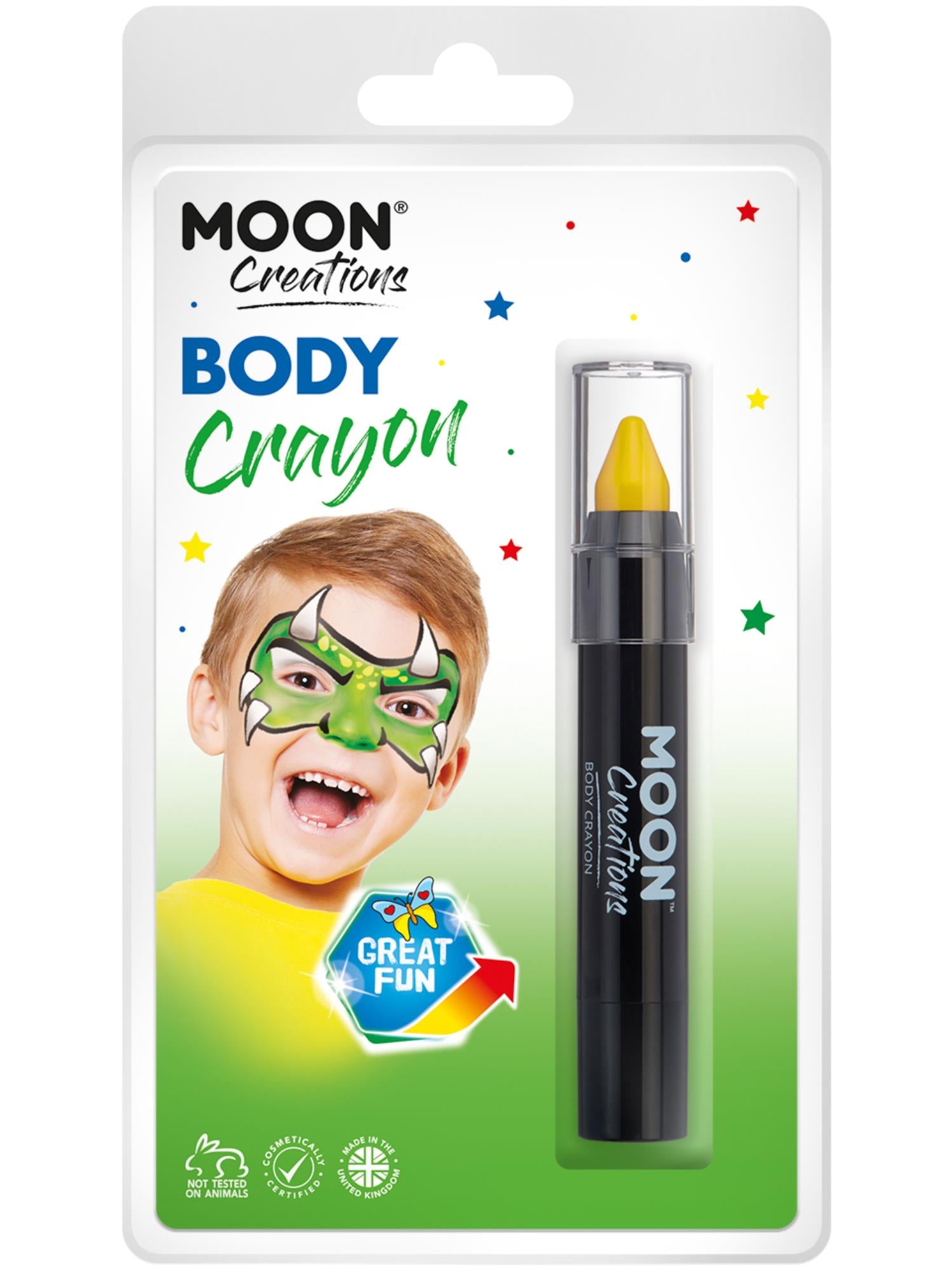 Moon Creations Body Crayons, Yellow 1