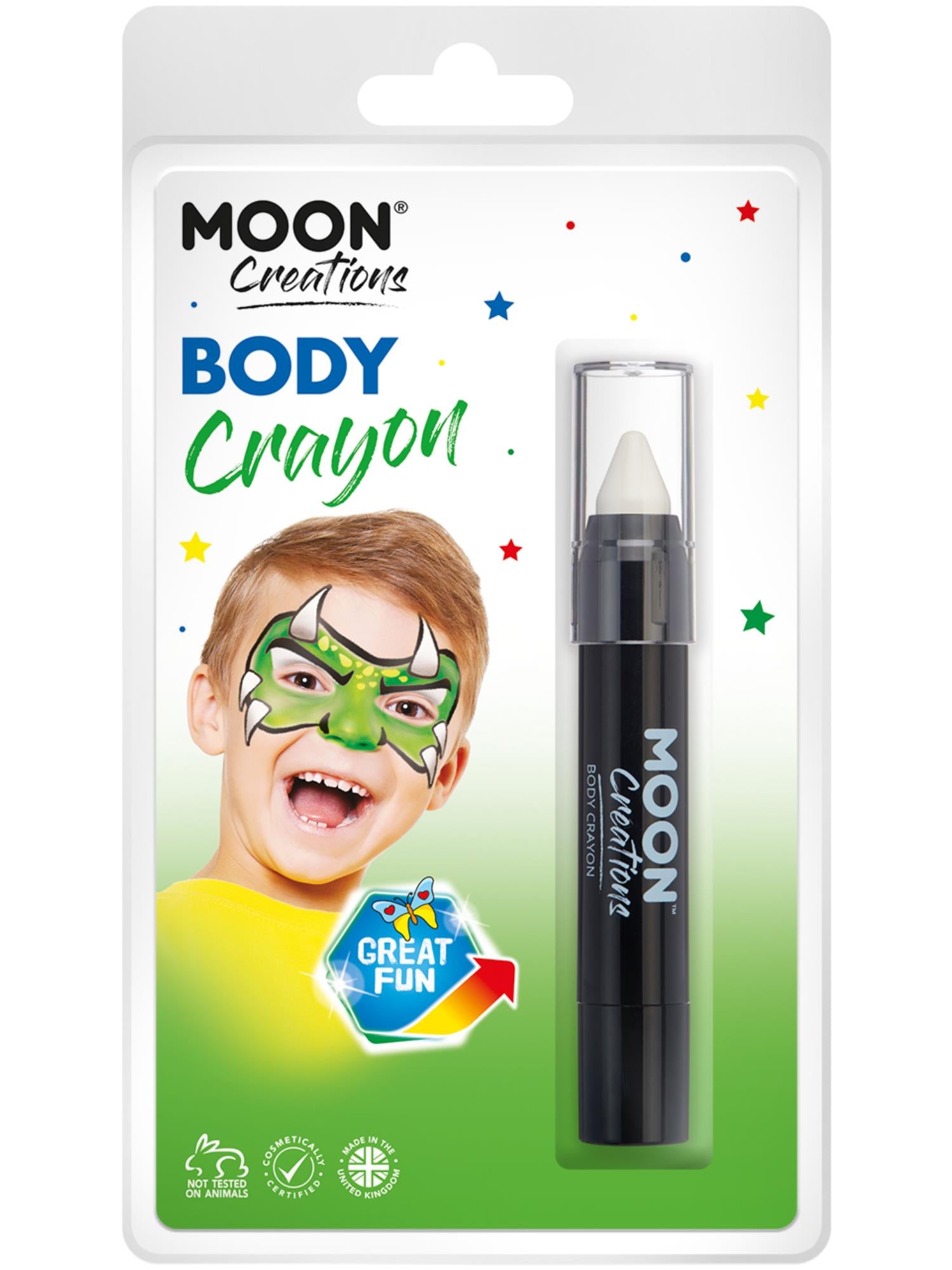 Moon Creations Body Crayons, White 1