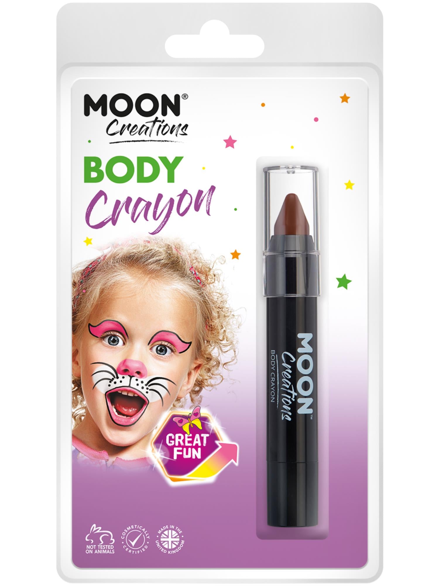 Moon Creations Body Crayons, Brown 1