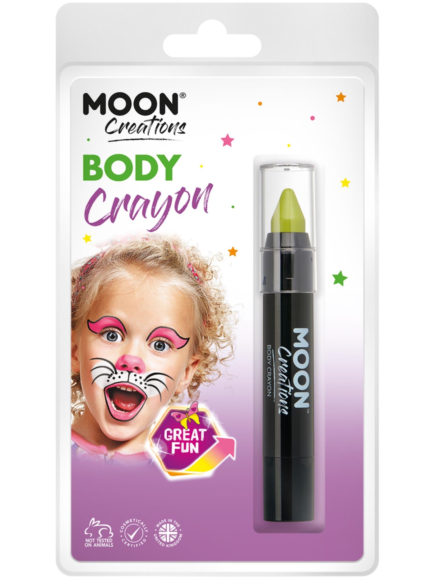 Moon Creations Body Crayons, Lime Green 1