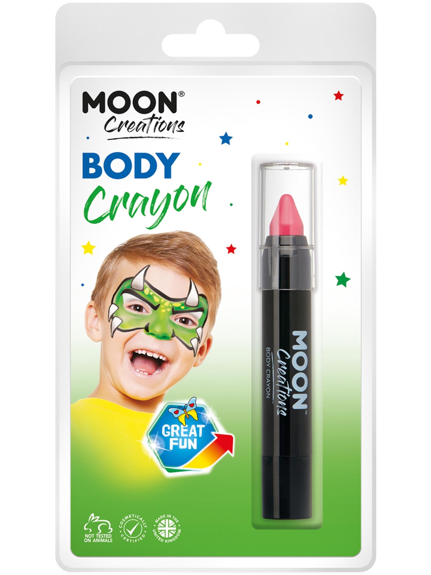 Moon Creations Body Crayons, Bright Pink 1